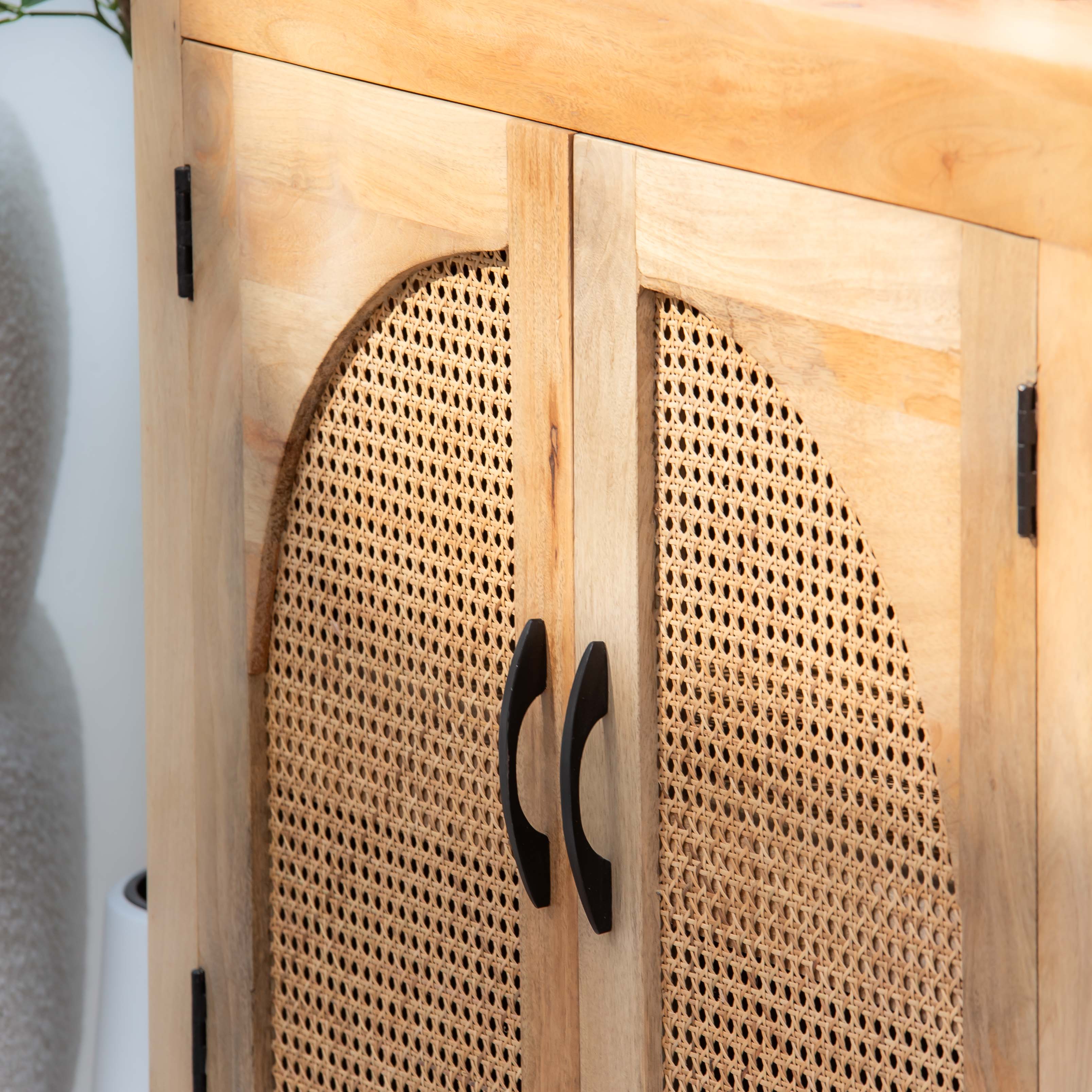 CANOVIA CANE SIDEBOARD FOUR DOOR