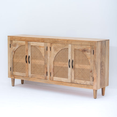 CANOVIA CANE SIDEBOARD FOUR DOOR