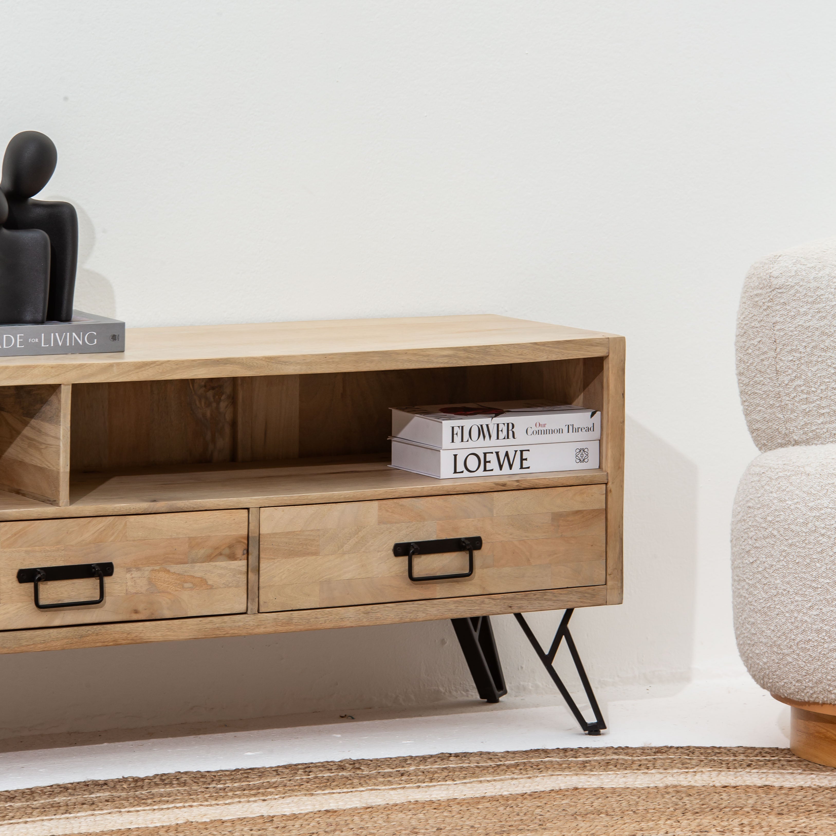 MANGOEDGE THREE DRAWER TV STAND