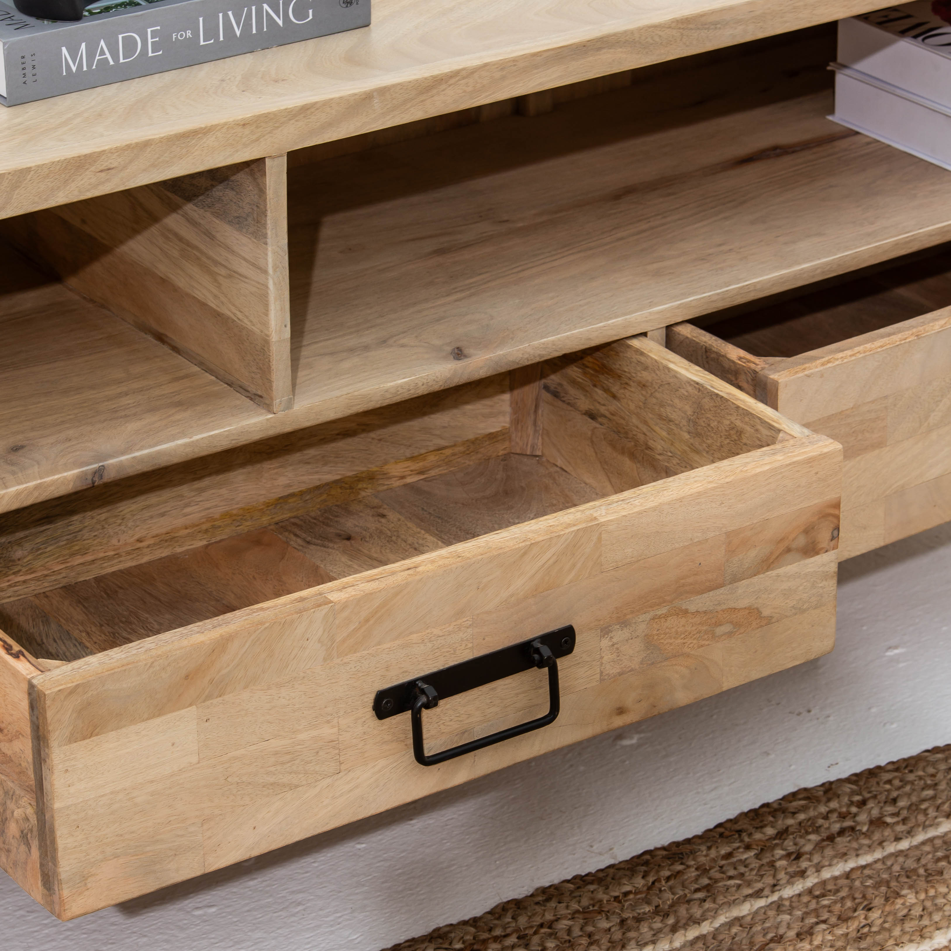 MANGOEDGE THREE DRAWER TV STAND