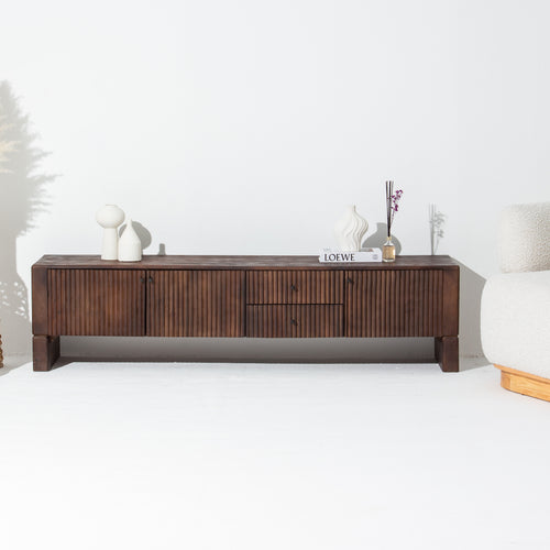 VALENCIA TWO DRAWER THREE DOOR TV STAND