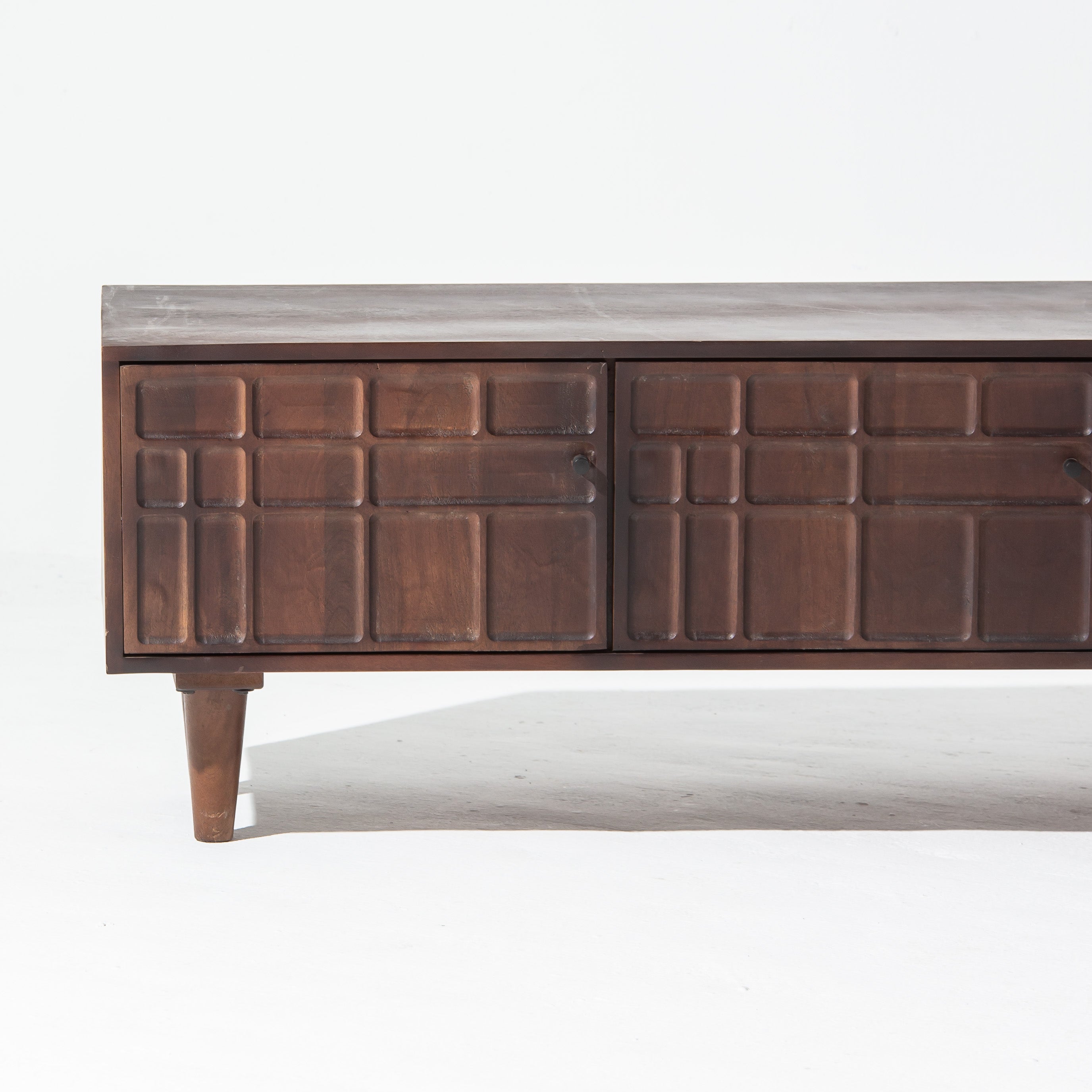 NUVOR WOODEN FOUR DOOR TV STAND