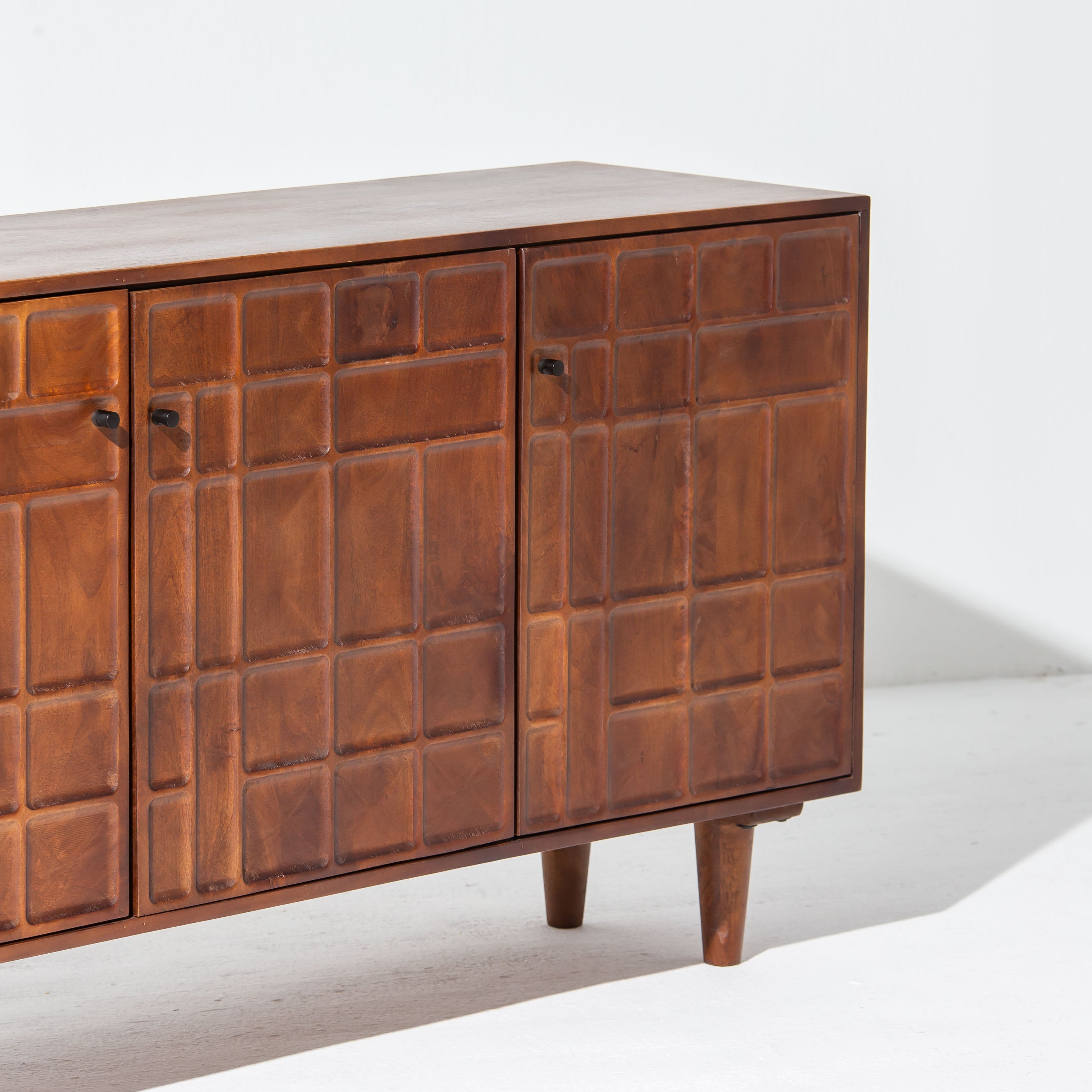 NUVOR WOODEN THREE DOOR SIDEBOARD
