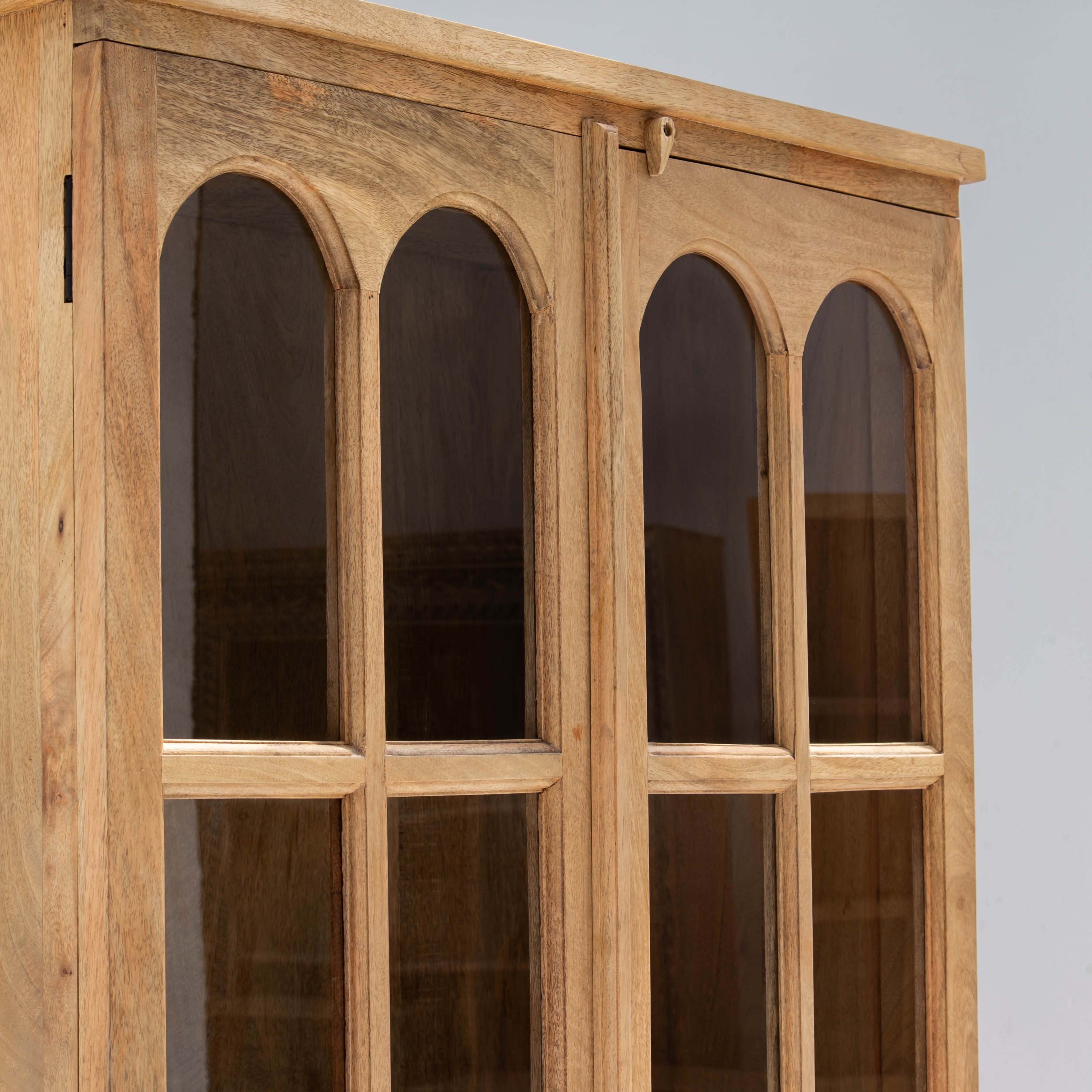 LUWIN WOODEN GLASS CABINET
