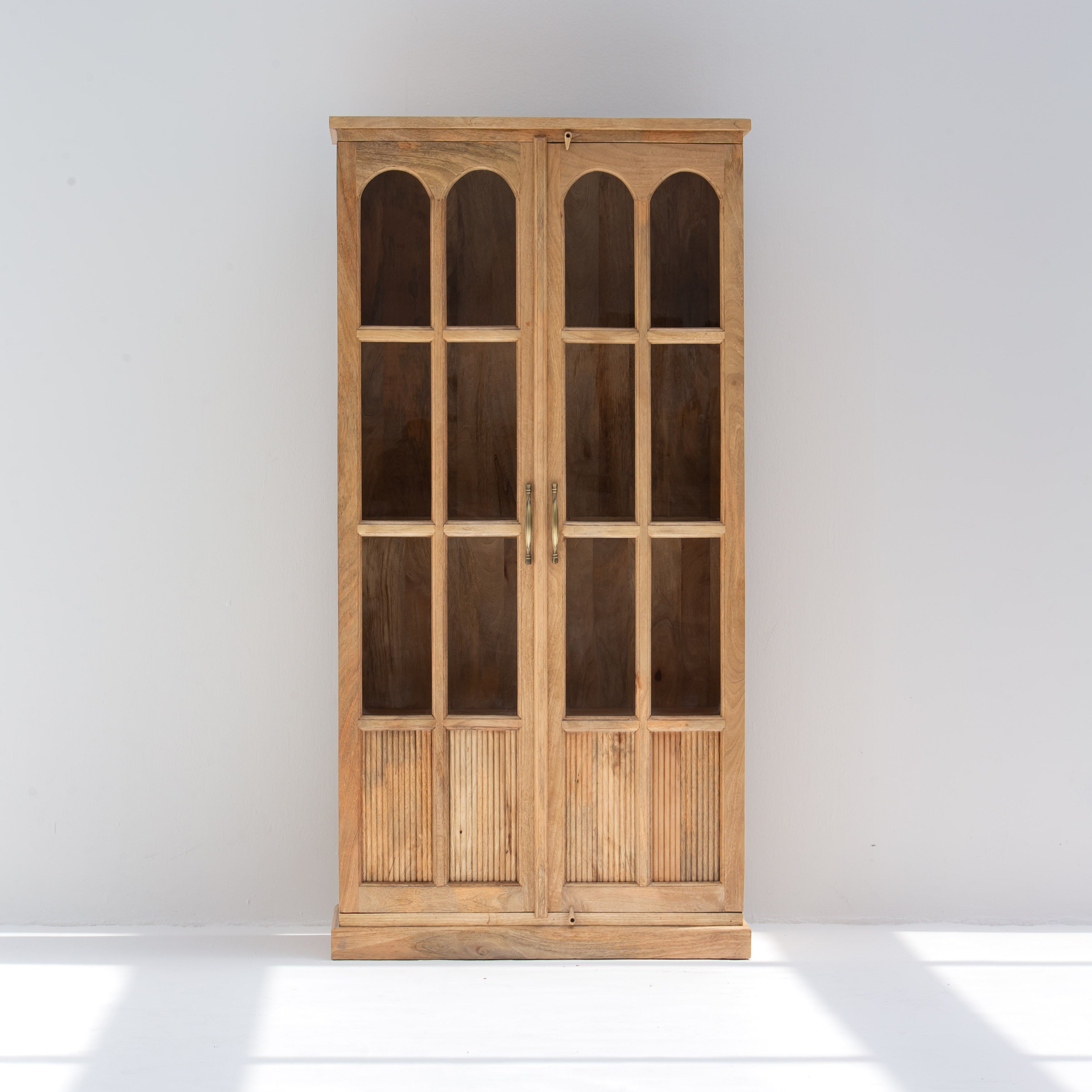LUWIN WOODEN GLASS CABINET