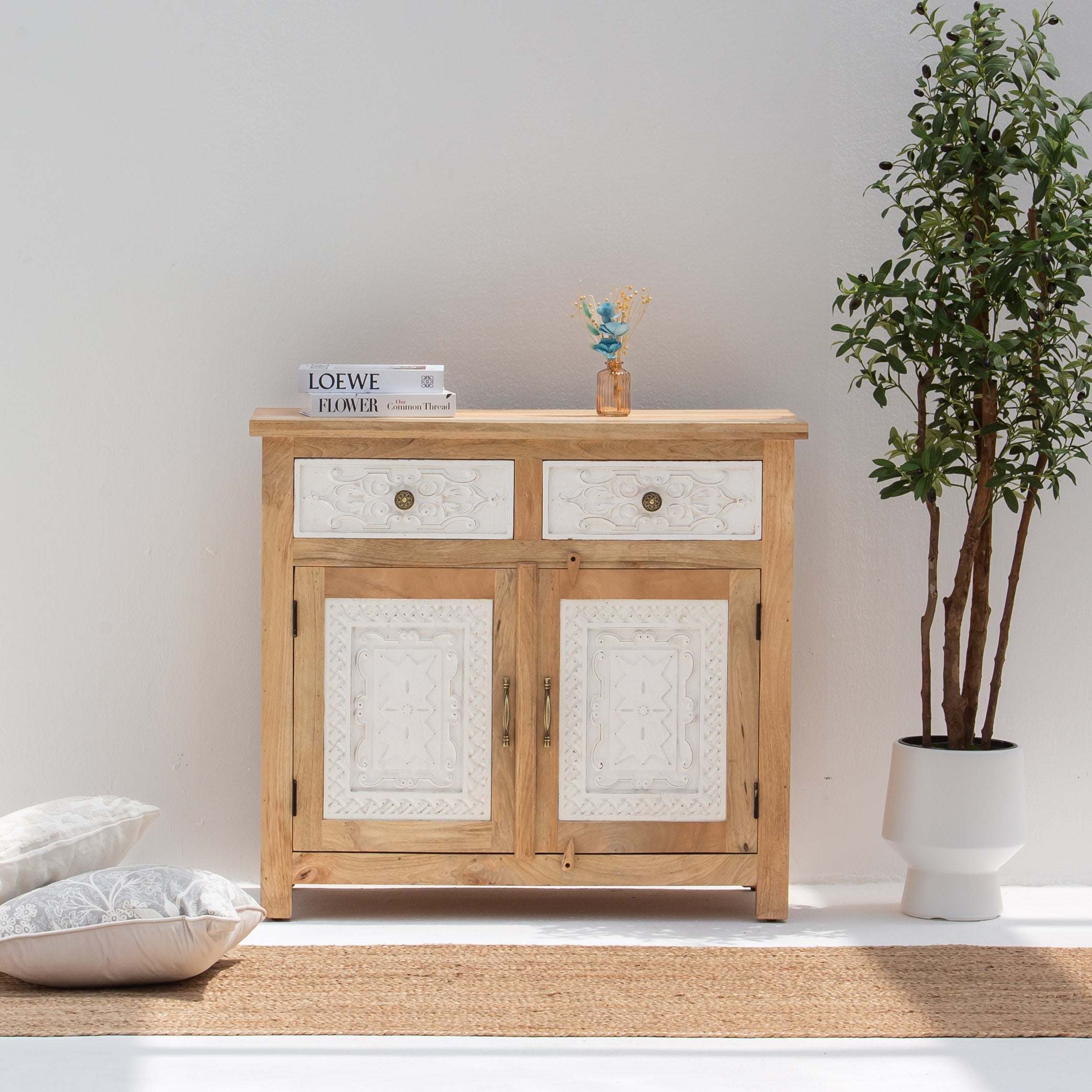 PUSHKAR WOODEN CARVING SIDEBOARD