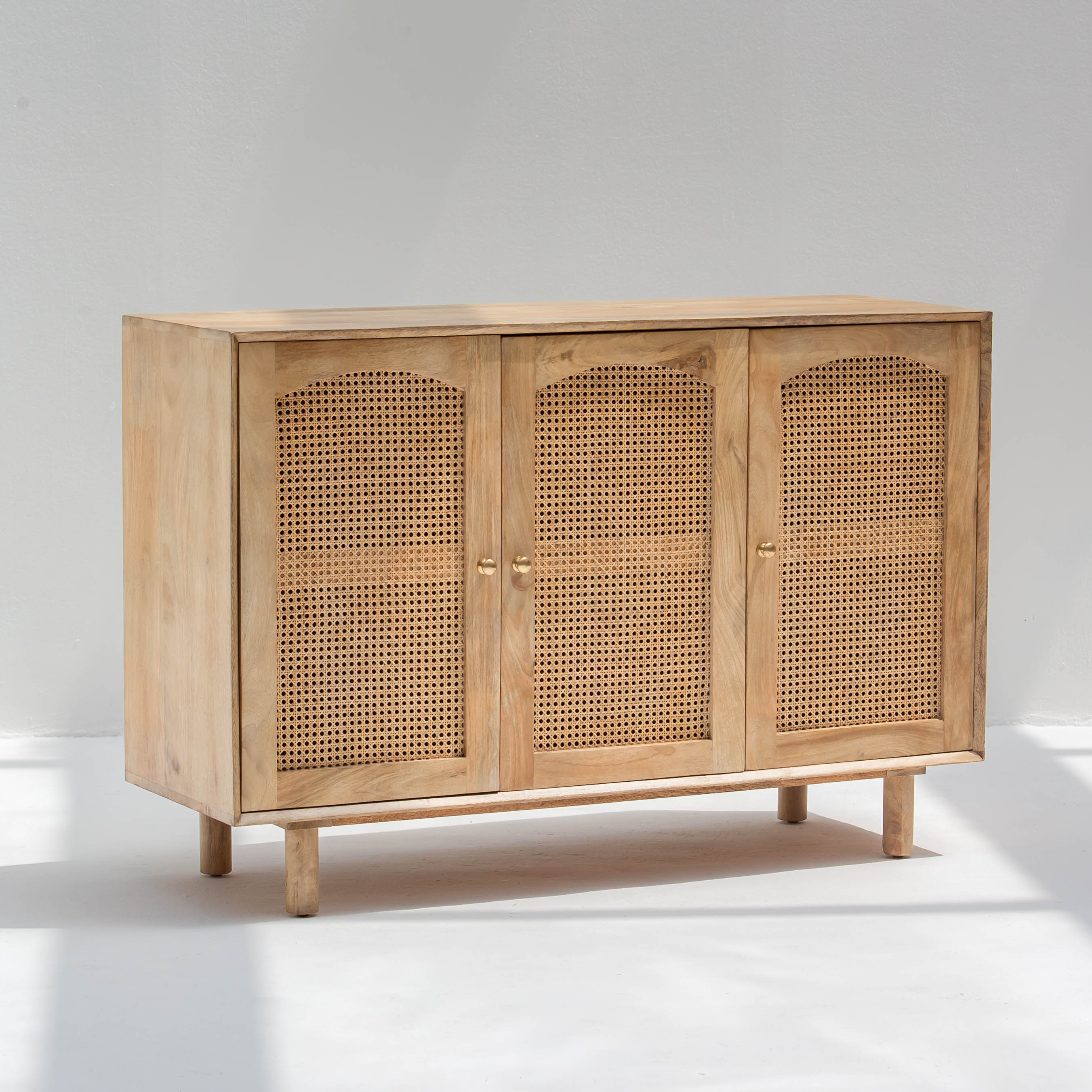 CANOVA RATTAN THREE DOOR SIDEBOARD