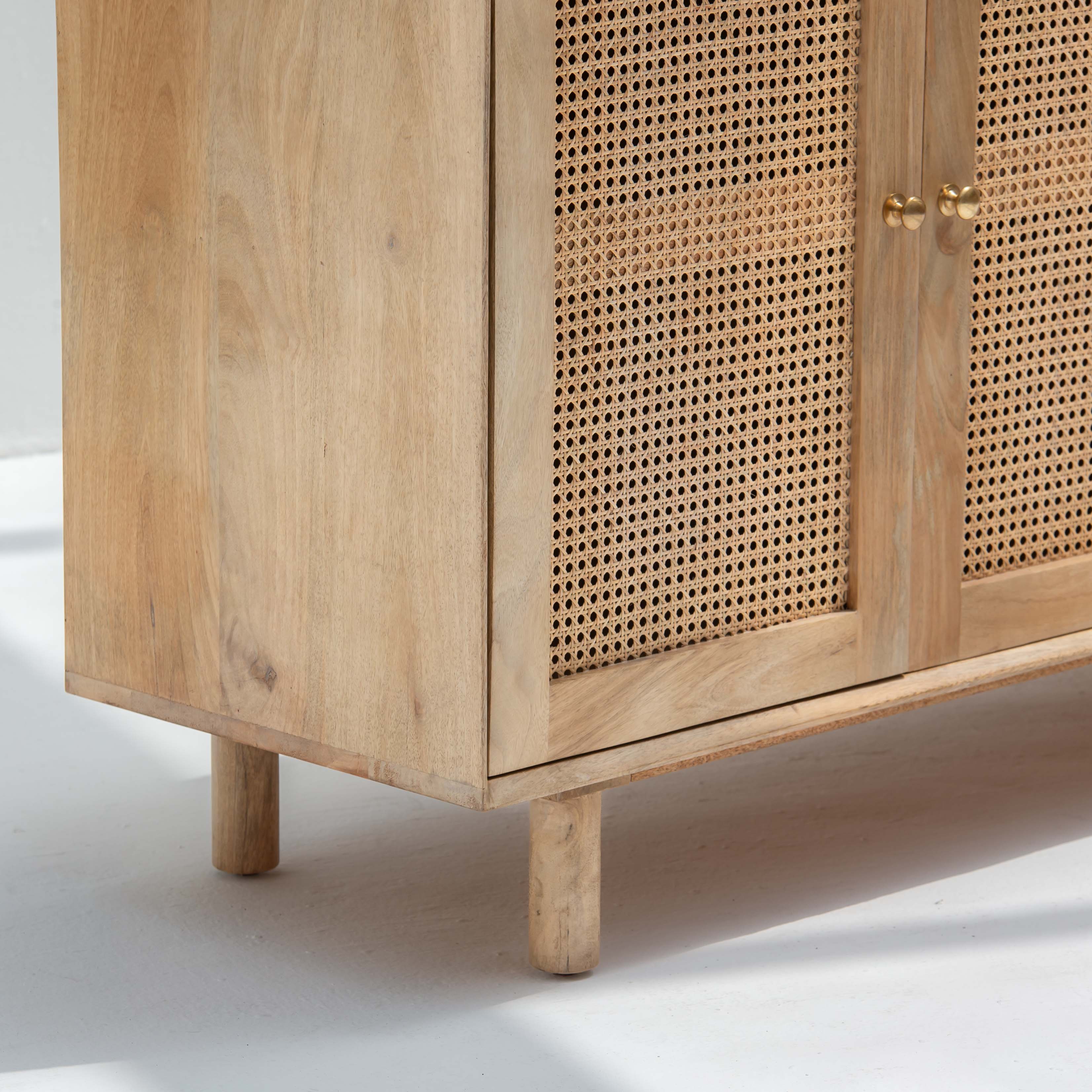 CANOVA RATTAN THREE DOOR SIDEBOARD