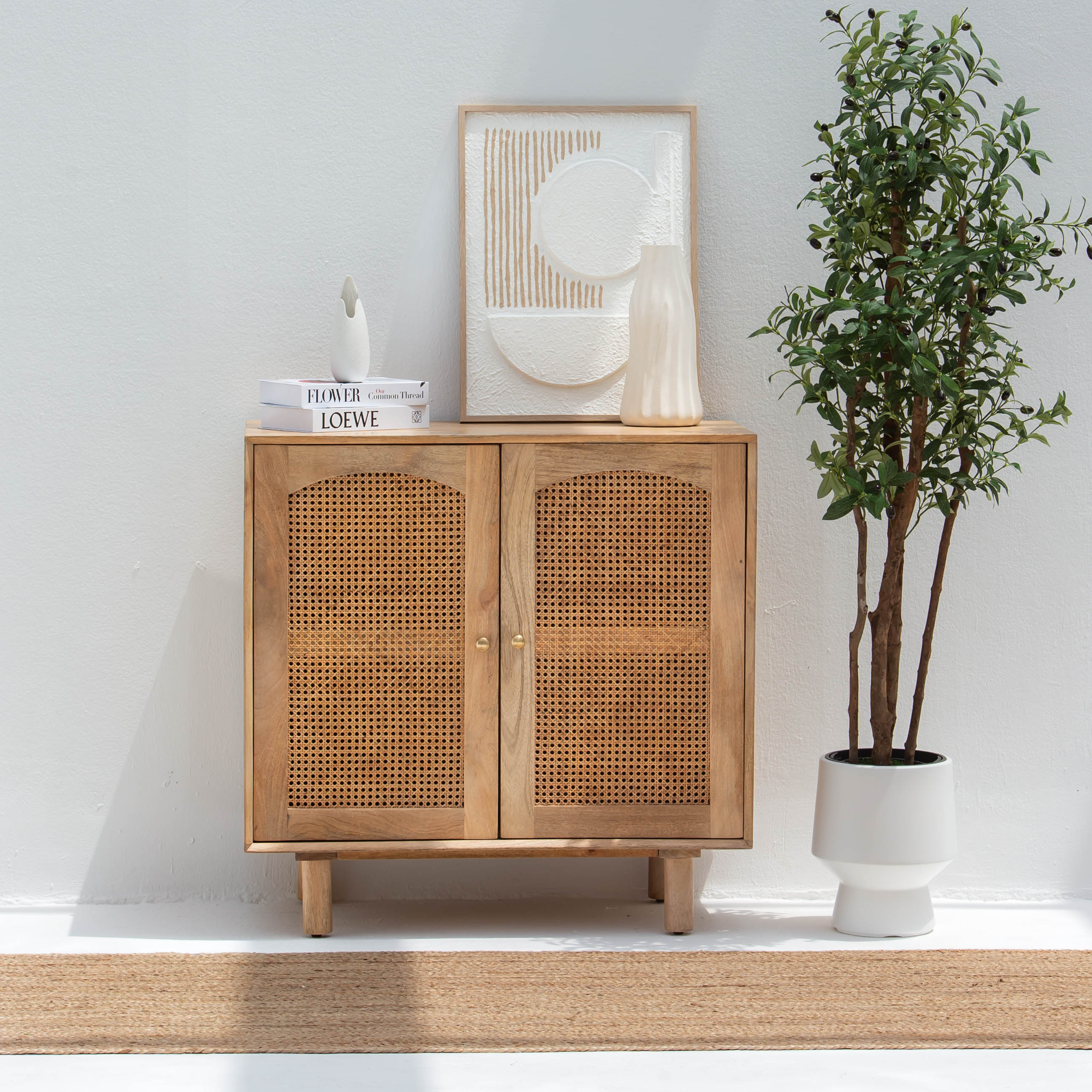 CANOVA RATTAN TWO DOOR SIDEBOARD