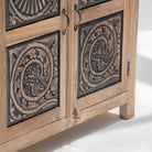 CHARLORE WOODEN TWO DOOR SIDEBOARD - Art and craft furniture 