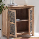 CHARLORE WOODEN TWO DOOR SIDEBOARD - Art and craft furniture 