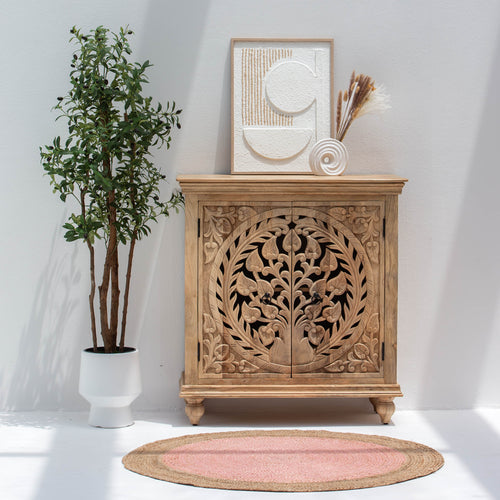 CALVIAN CARVING TWO DOOR SIDEBOARD