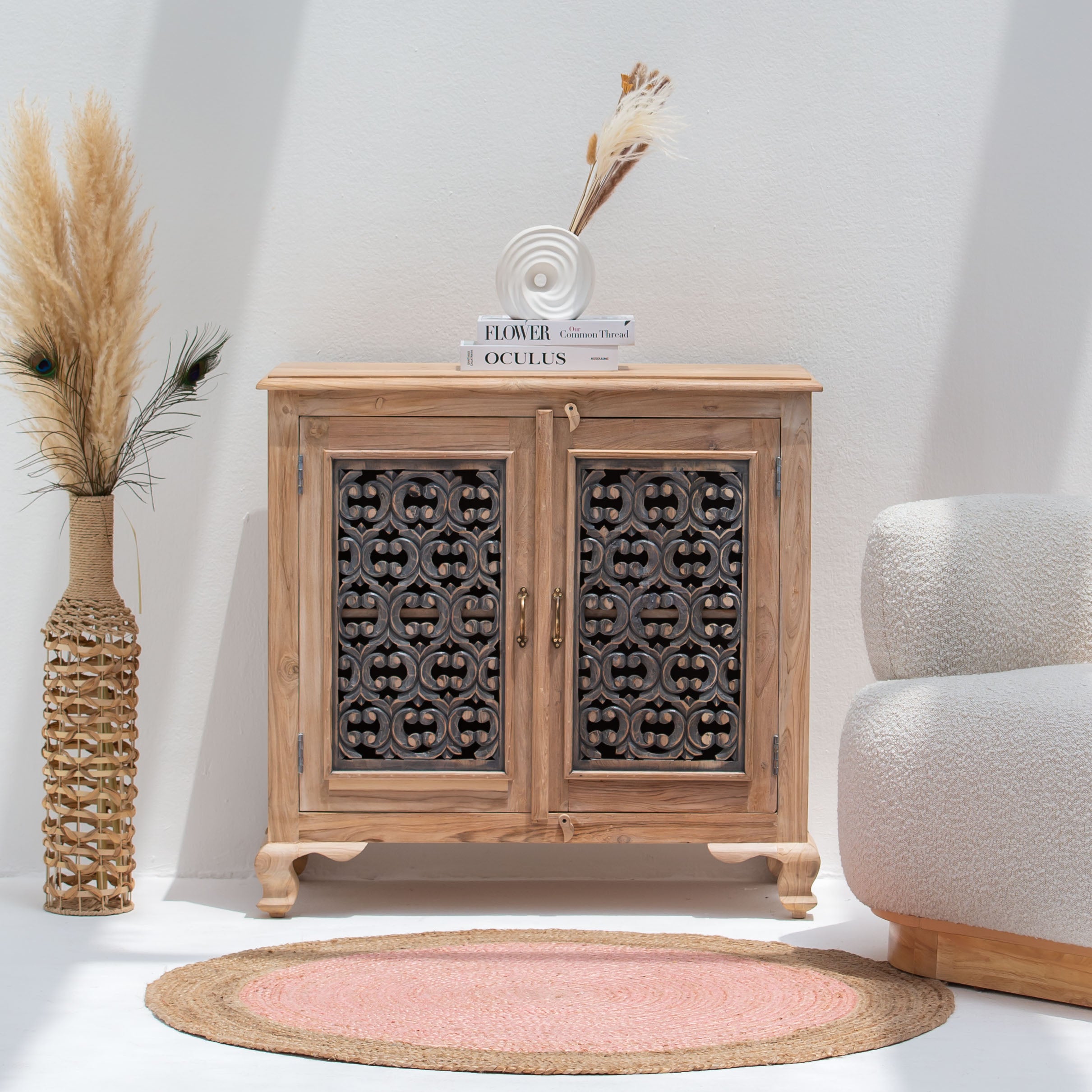 CHARLORE WOODEN TWO DOOR SIDEBOARD