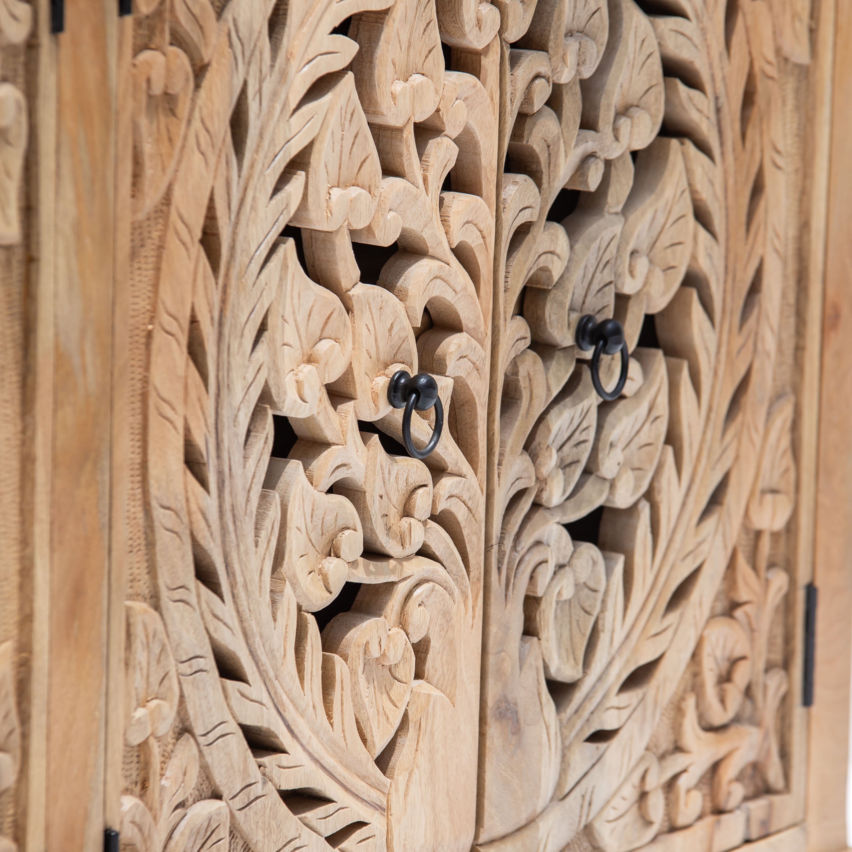 CALVIAN WOODEN FOUR DOOR SIDEBOARD