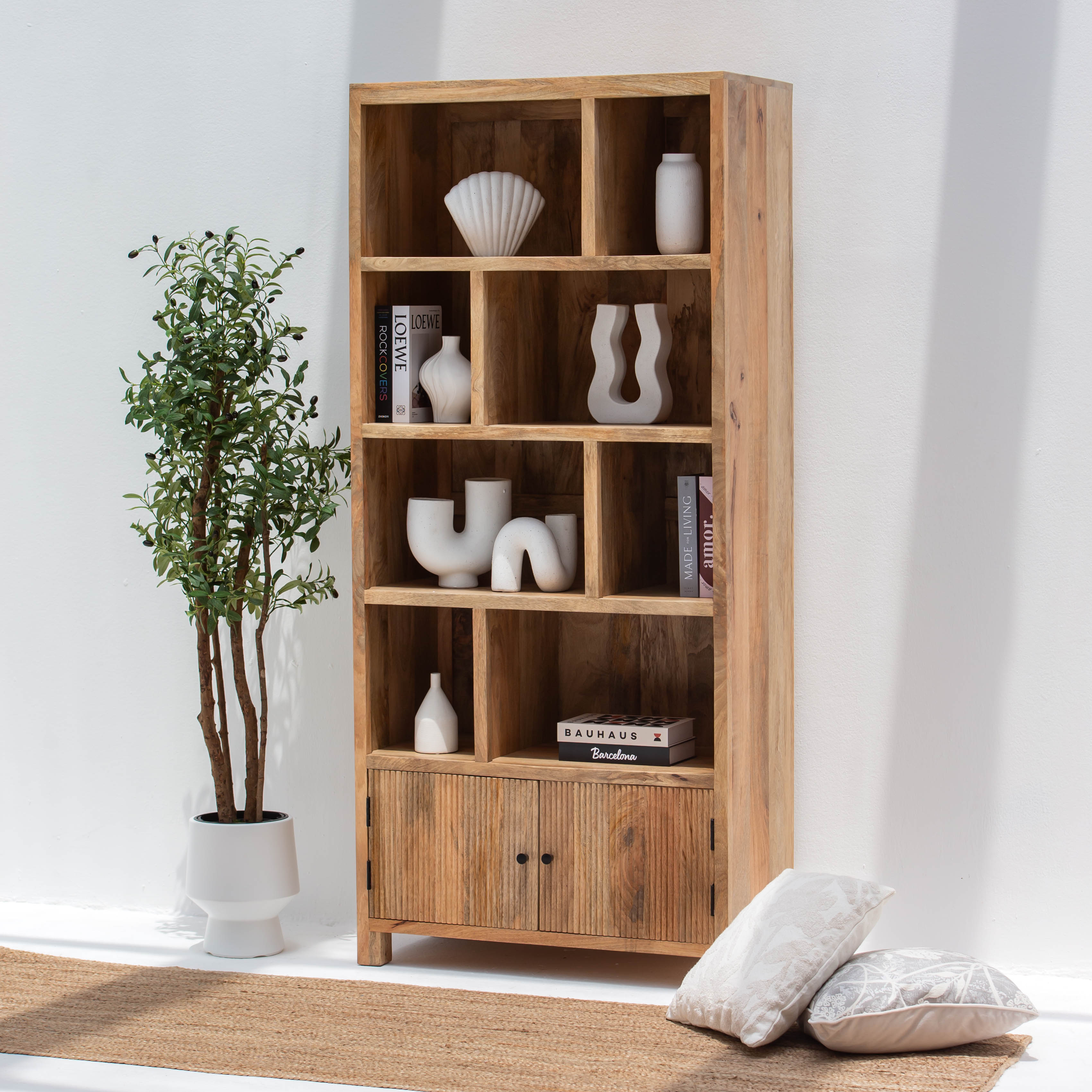 LUWIN LINING WOODEN BOOKSHELF
