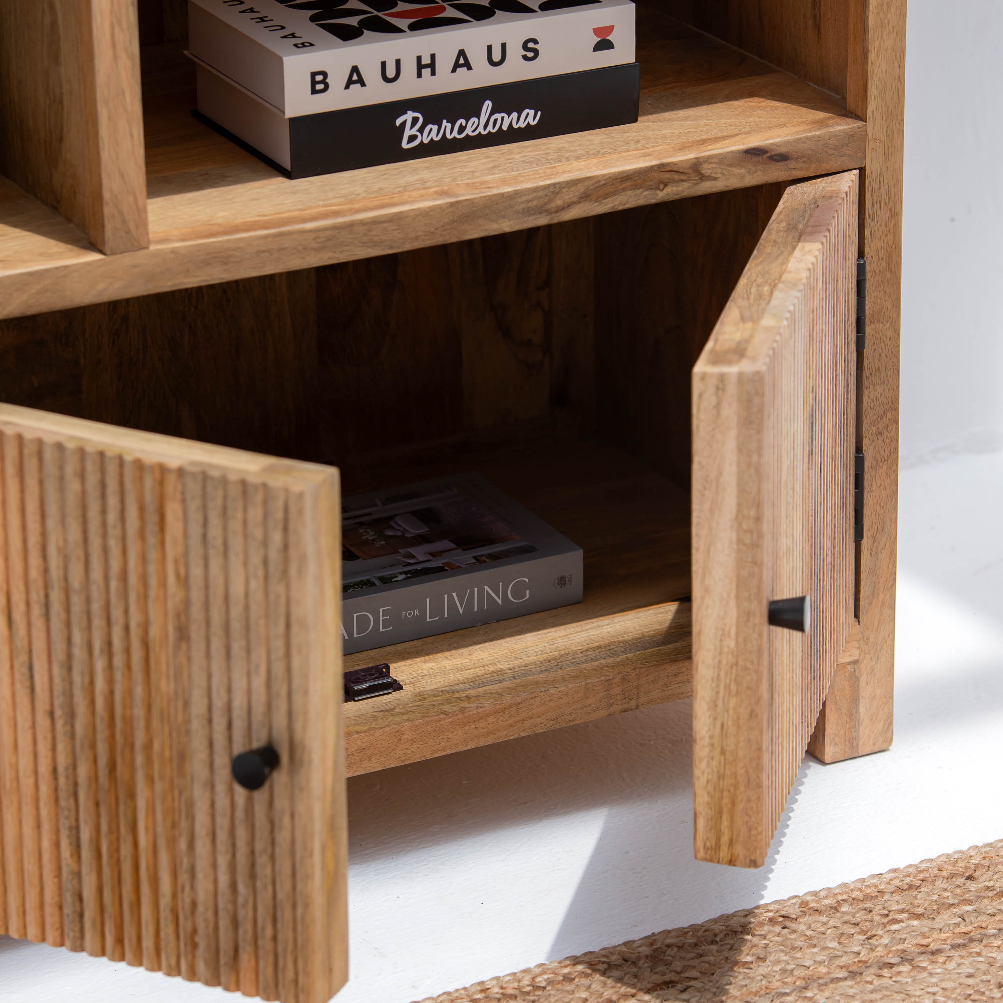 LUWIN LINING WOODEN BOOKSHELF