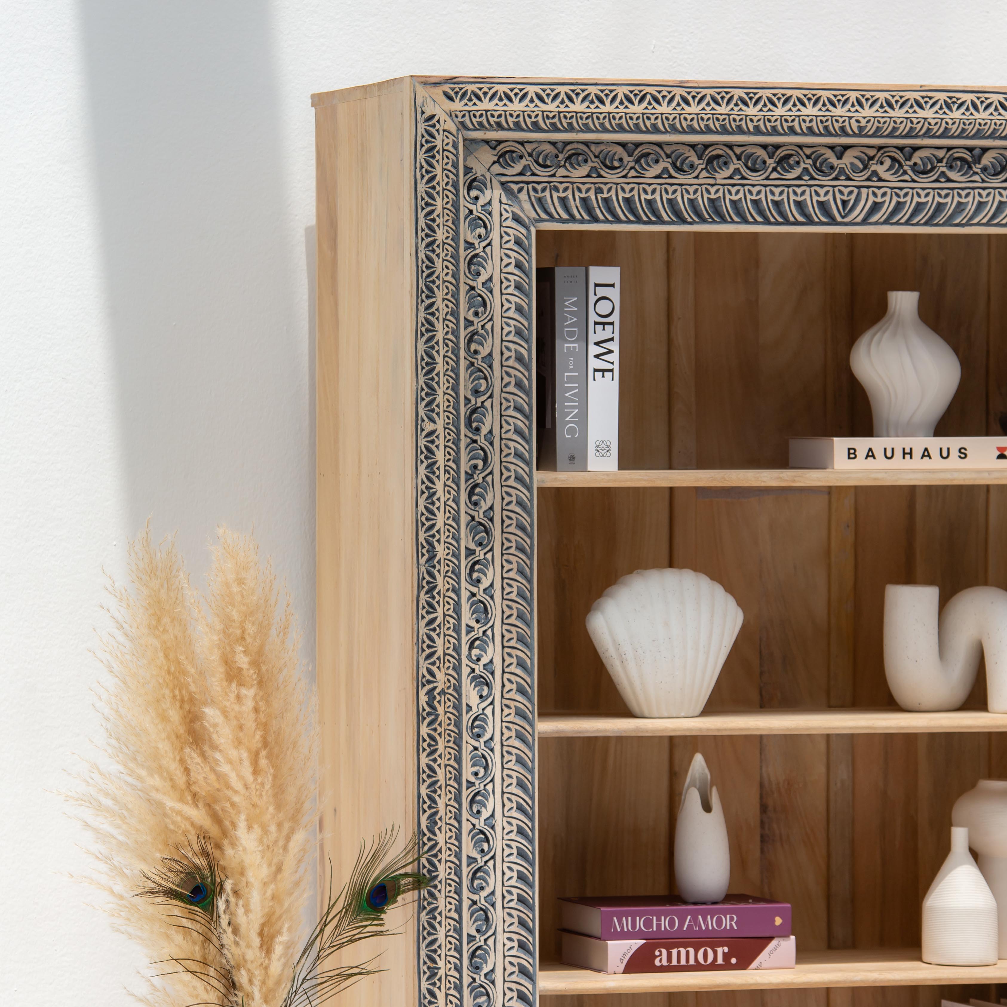 CHARLORE WOODEN BOOKSHELF