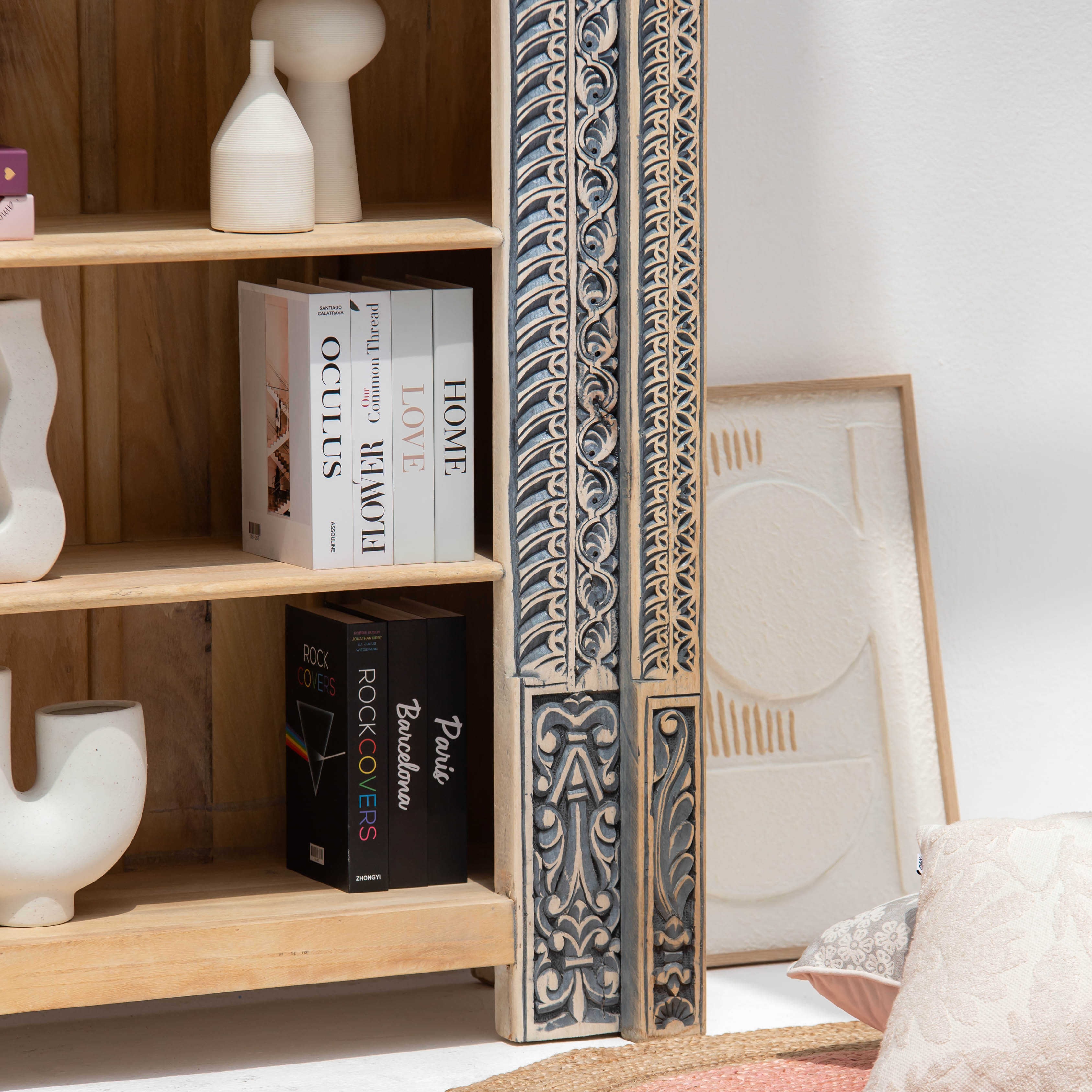 CHARLORE WOODEN BOOKSHELF