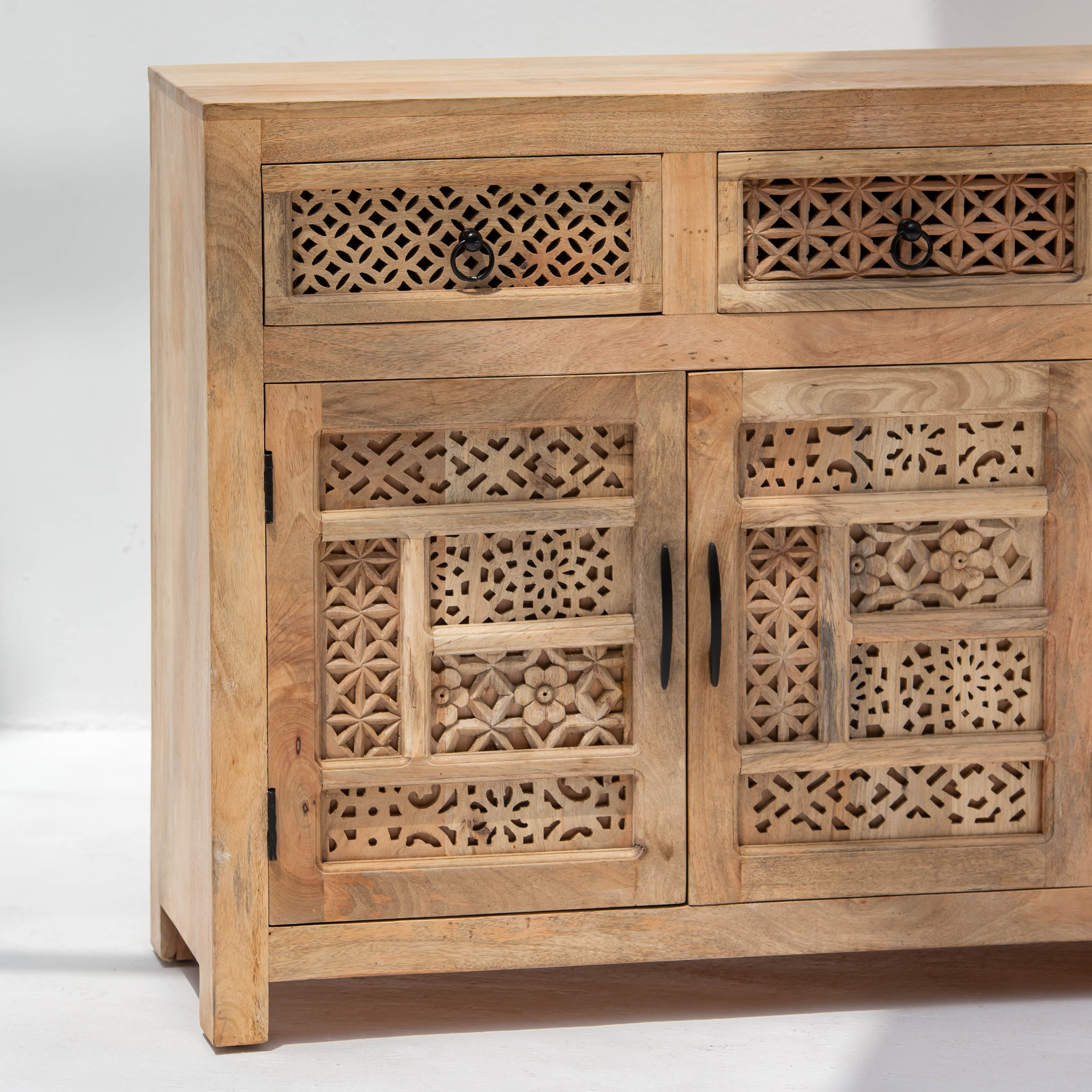 SIERRA WOODEN FOUR DOOR SIDEBOARD