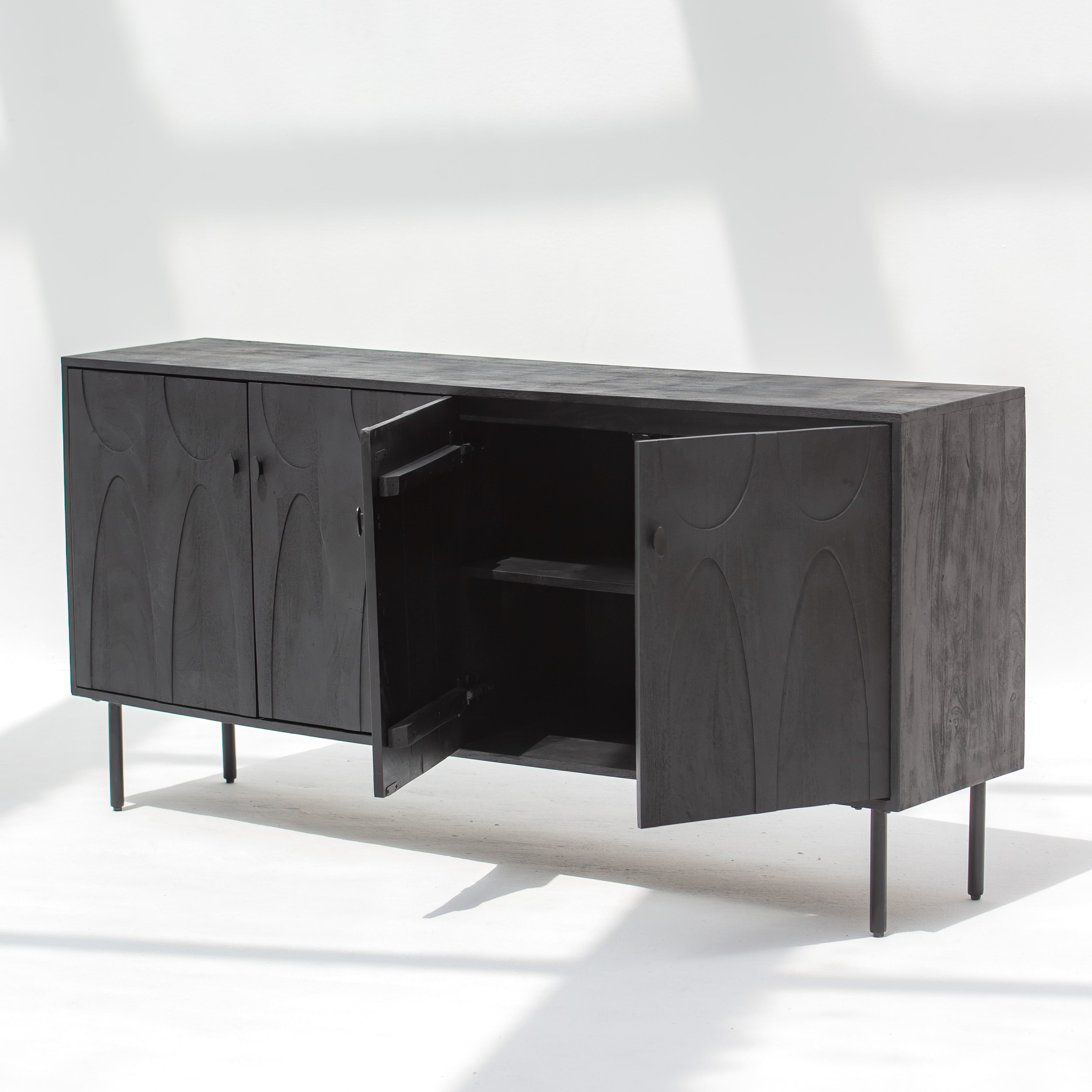VERVE WOODEN FOUR DOOR SIDEBOARD