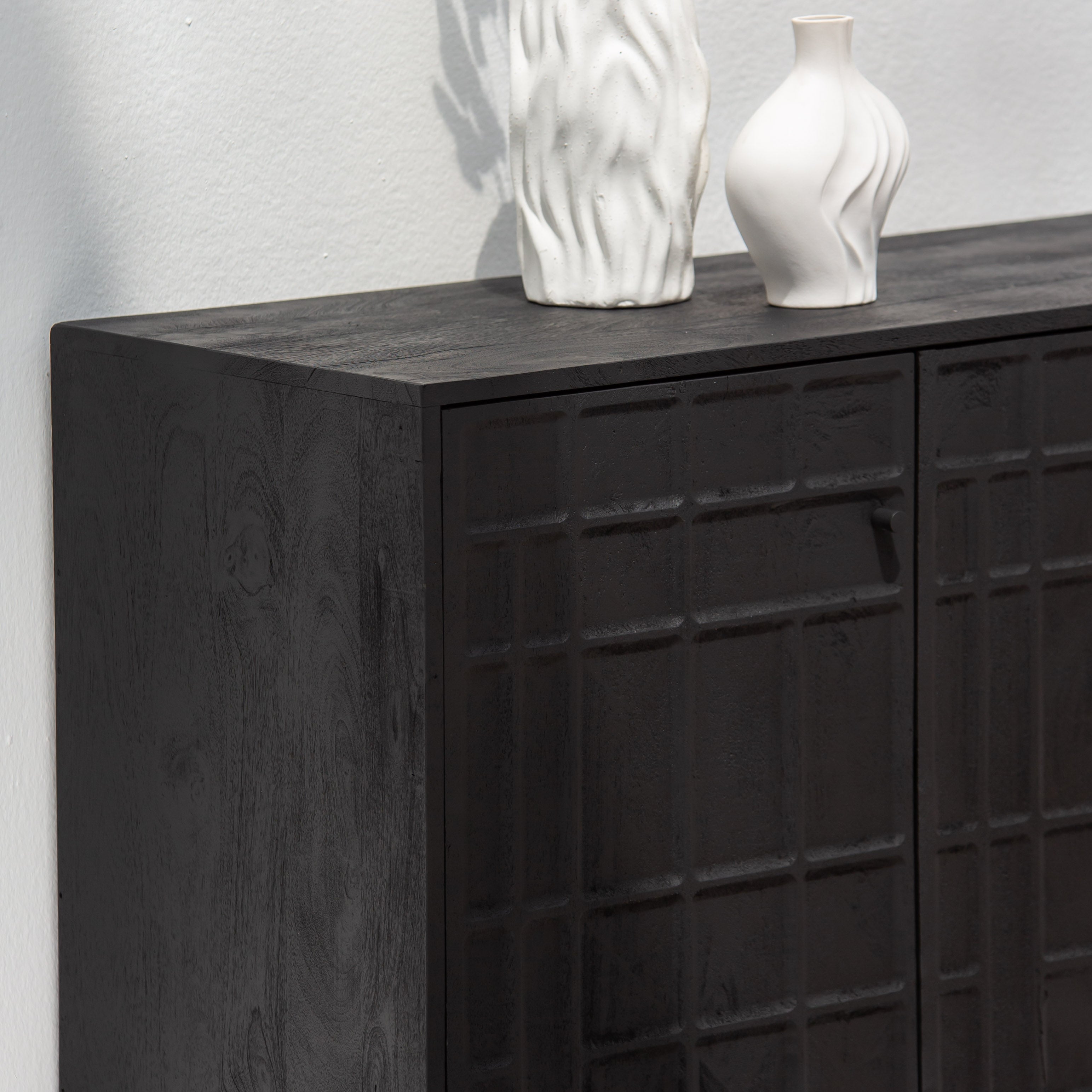 NUVOR WOODEN FOUR DOOR SIDEBOARD