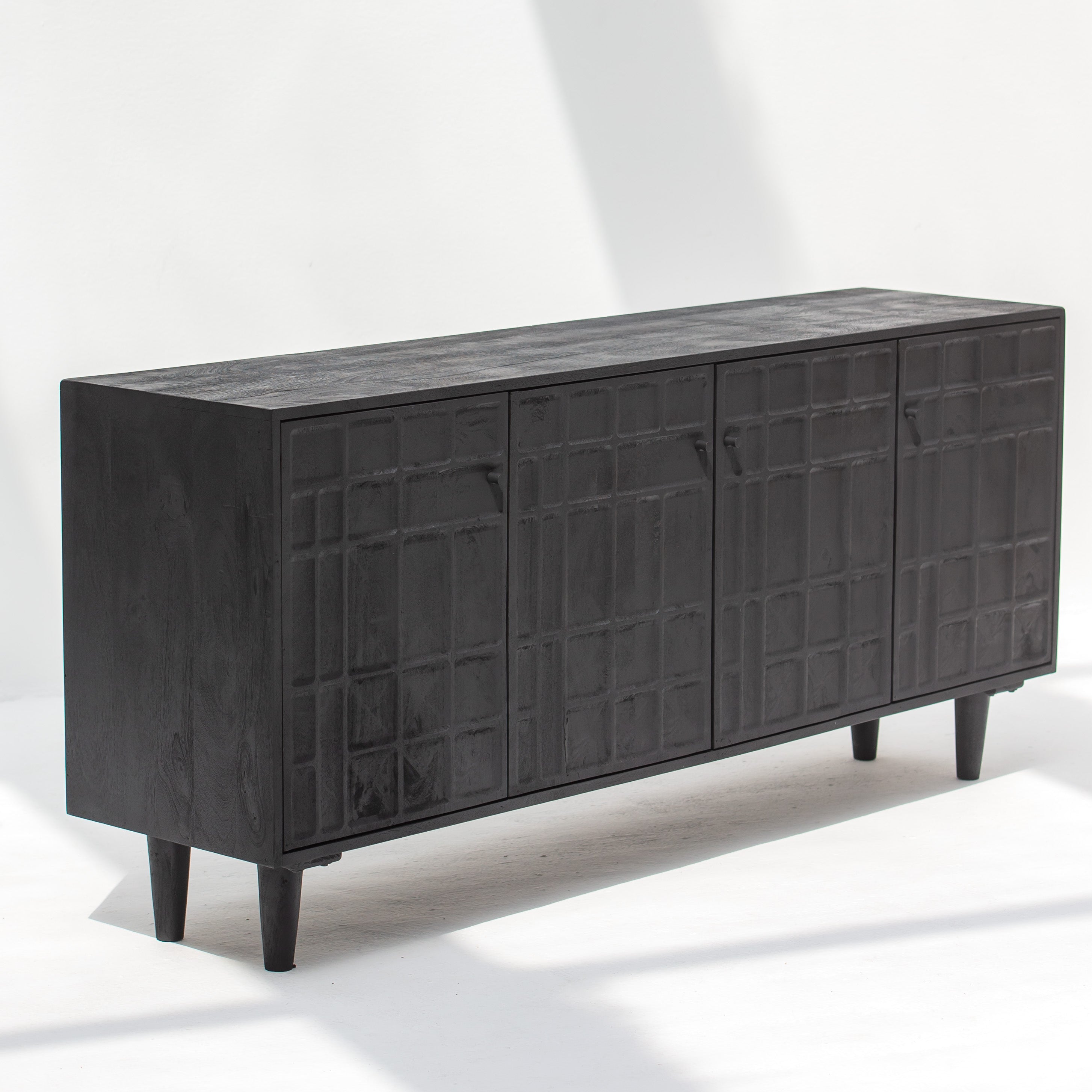 NUVOR WOODEN FOUR DOOR SIDEBOARD