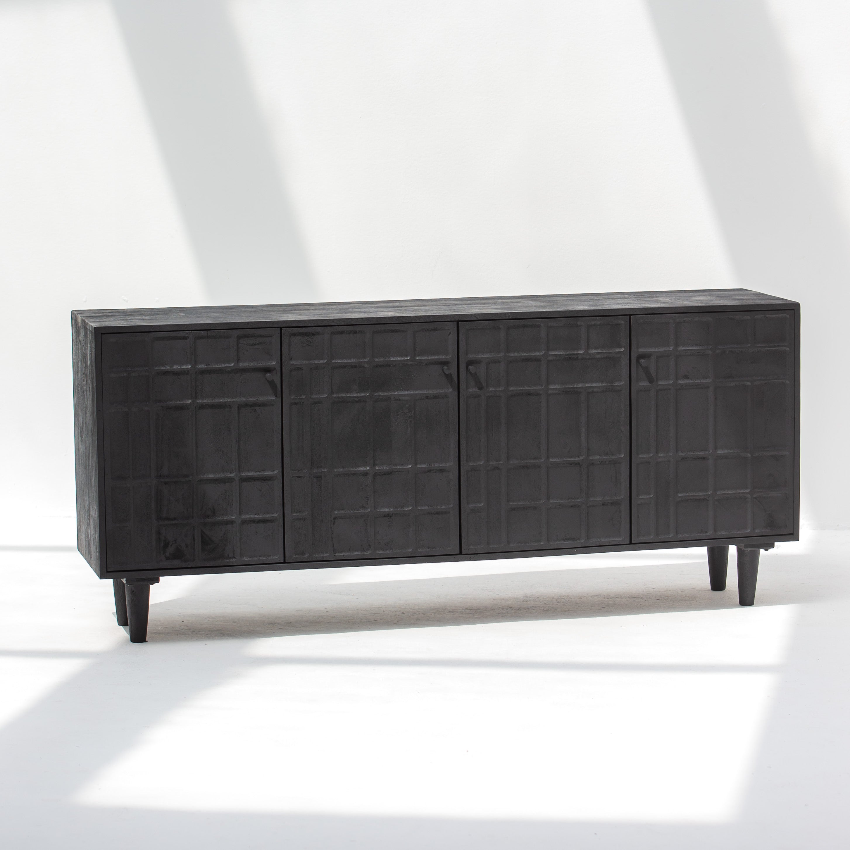 NUVOR WOODEN FOUR DOOR SIDEBOARD