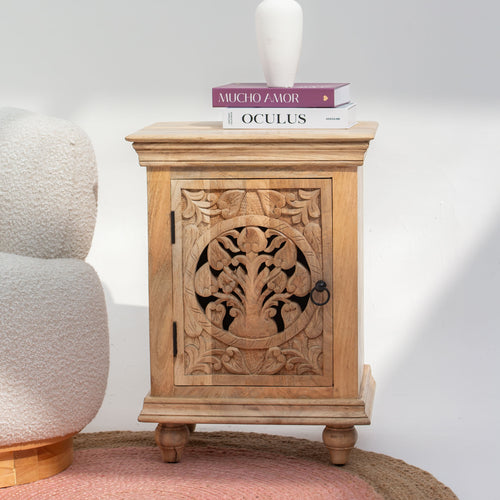 CALVIAN WOODEN NIGHTSTAND TABLE