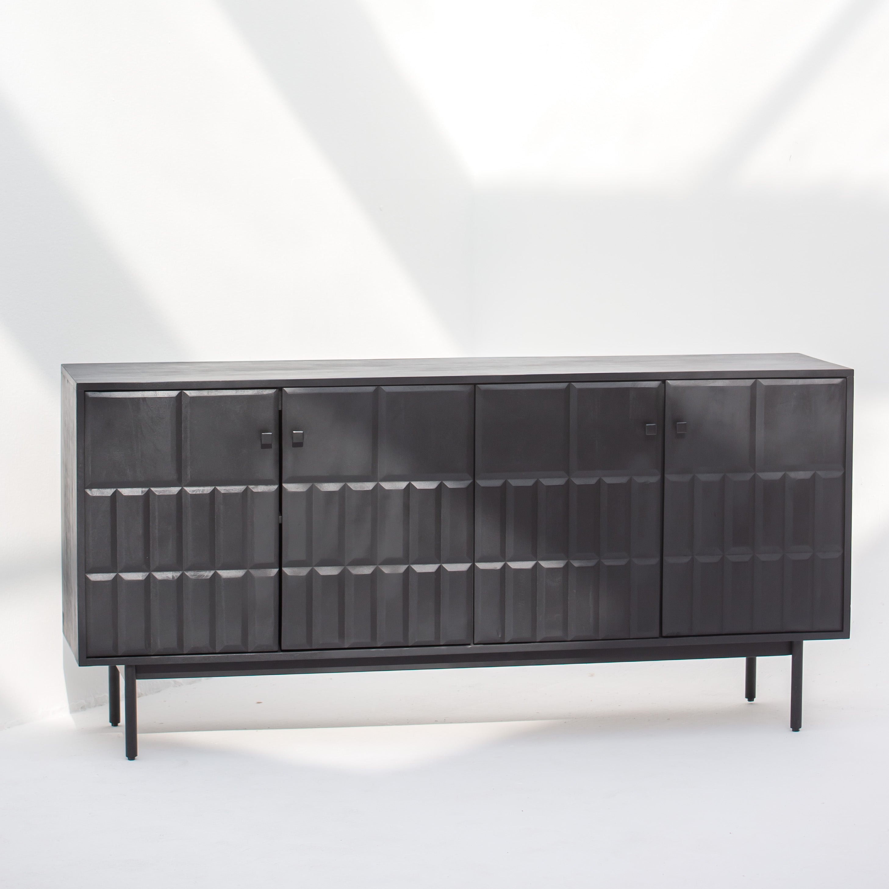 NUVOR WOODEN FOUR DOOR SIDEBOARD