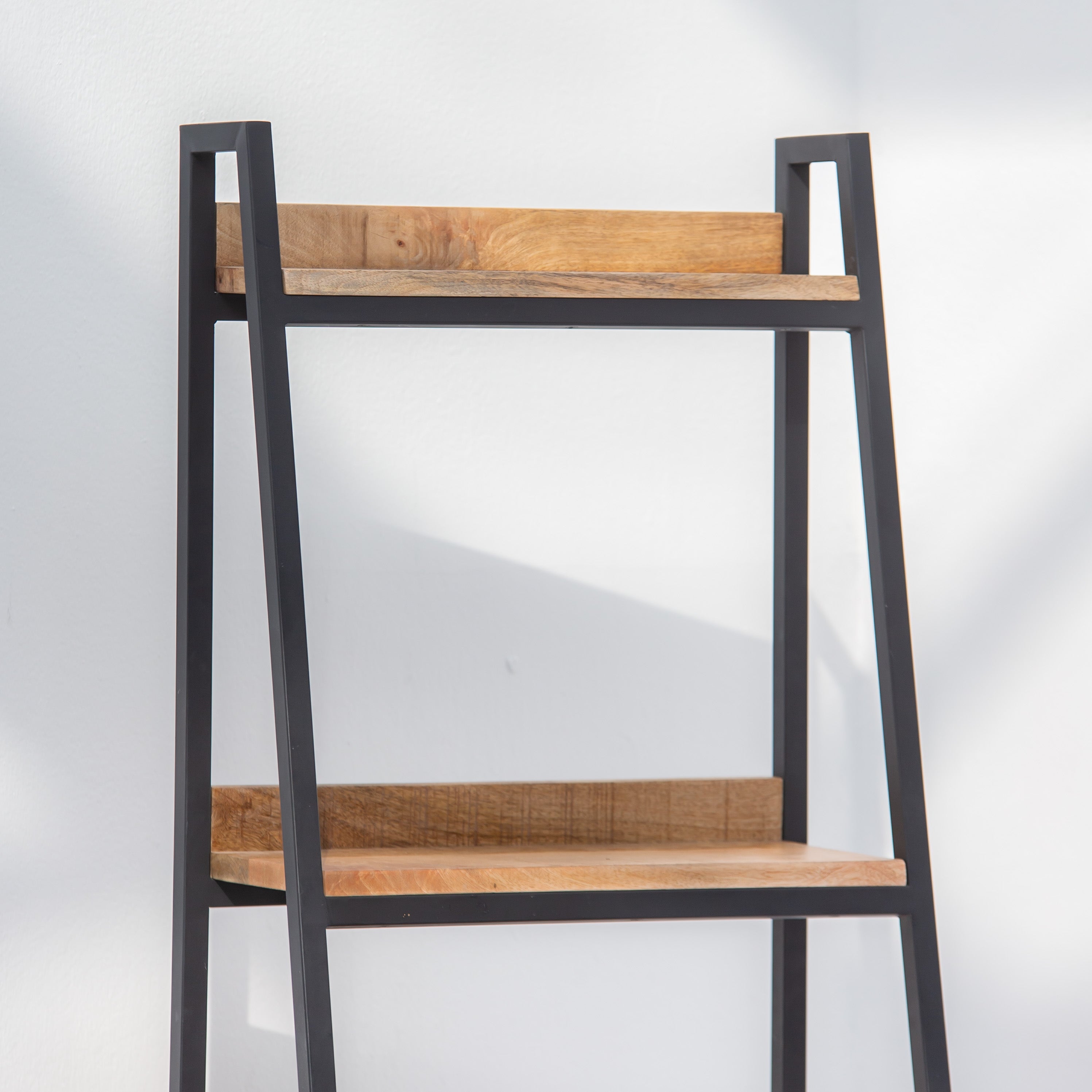 IRONIX WOODEN TWO DRAWER BOOKSHELF