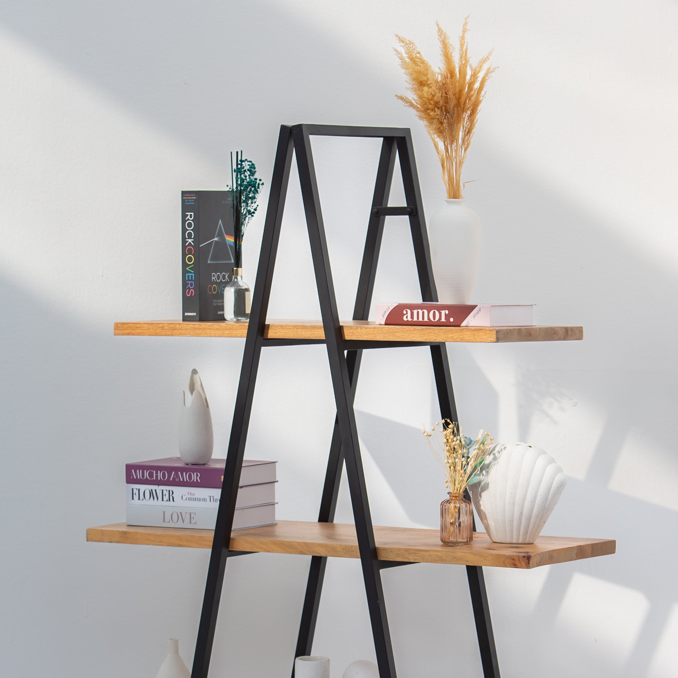 IRONIX WOODEN BOOKSHELF