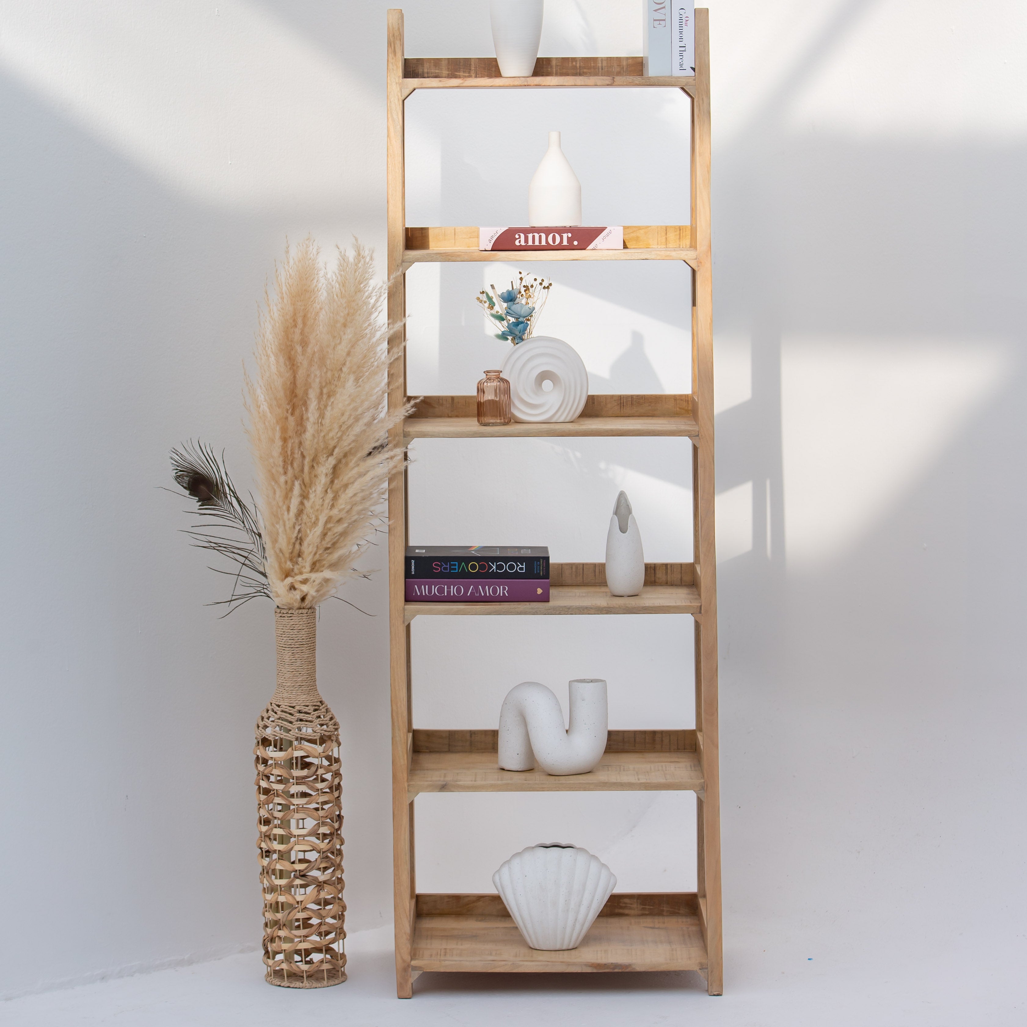 MANGOEDGE WOODEN BOOKSHELF