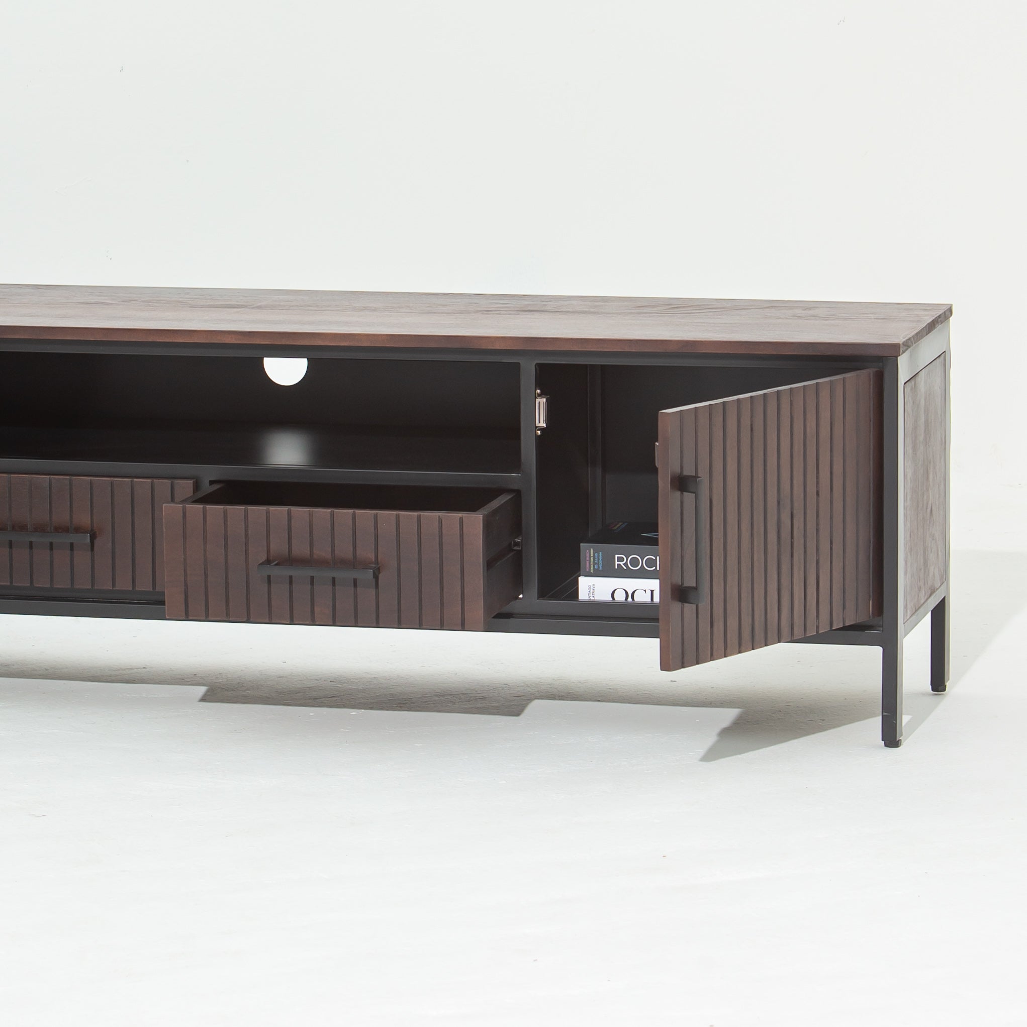 DANISH WOODEN TV STAND