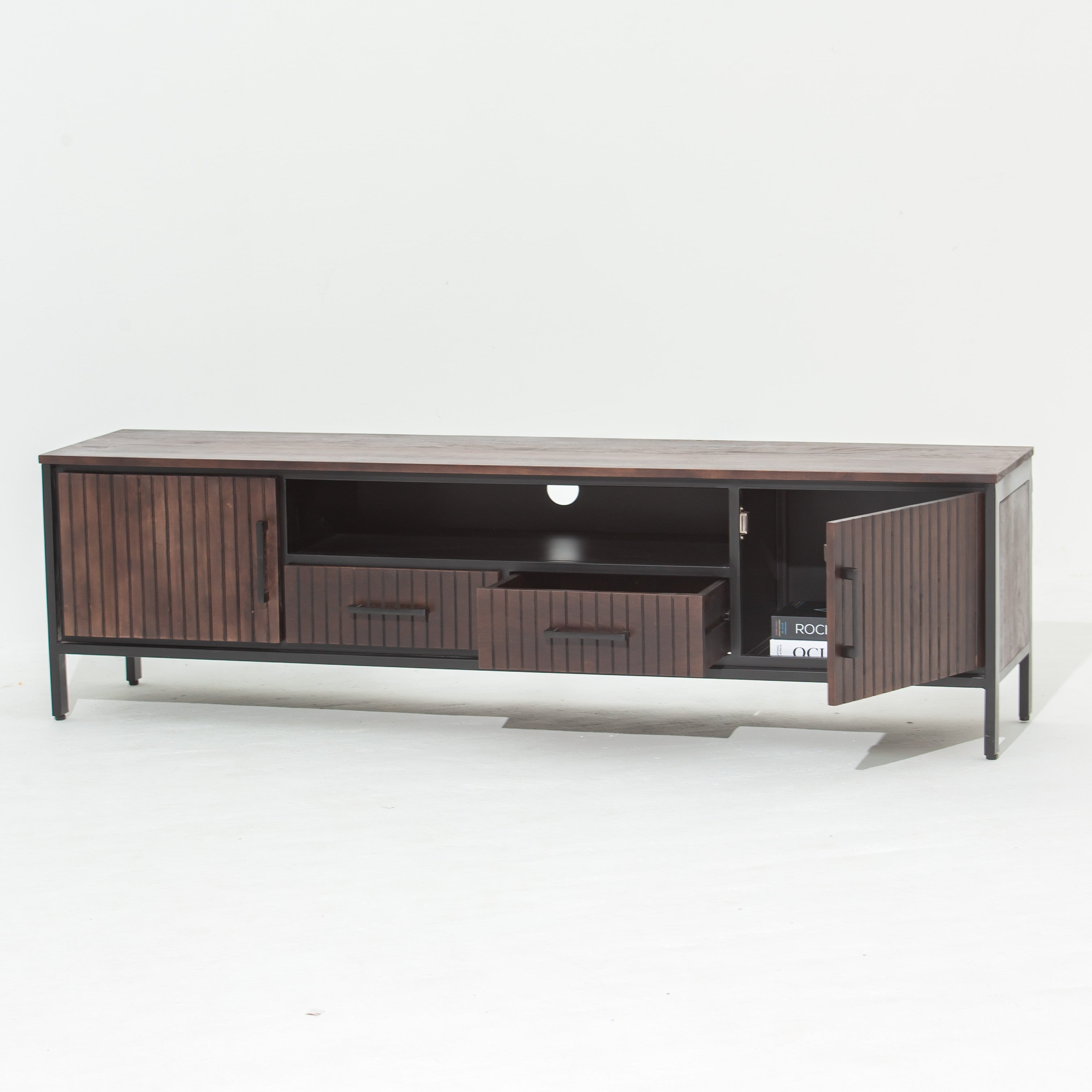 DANISH WOODEN TV STAND