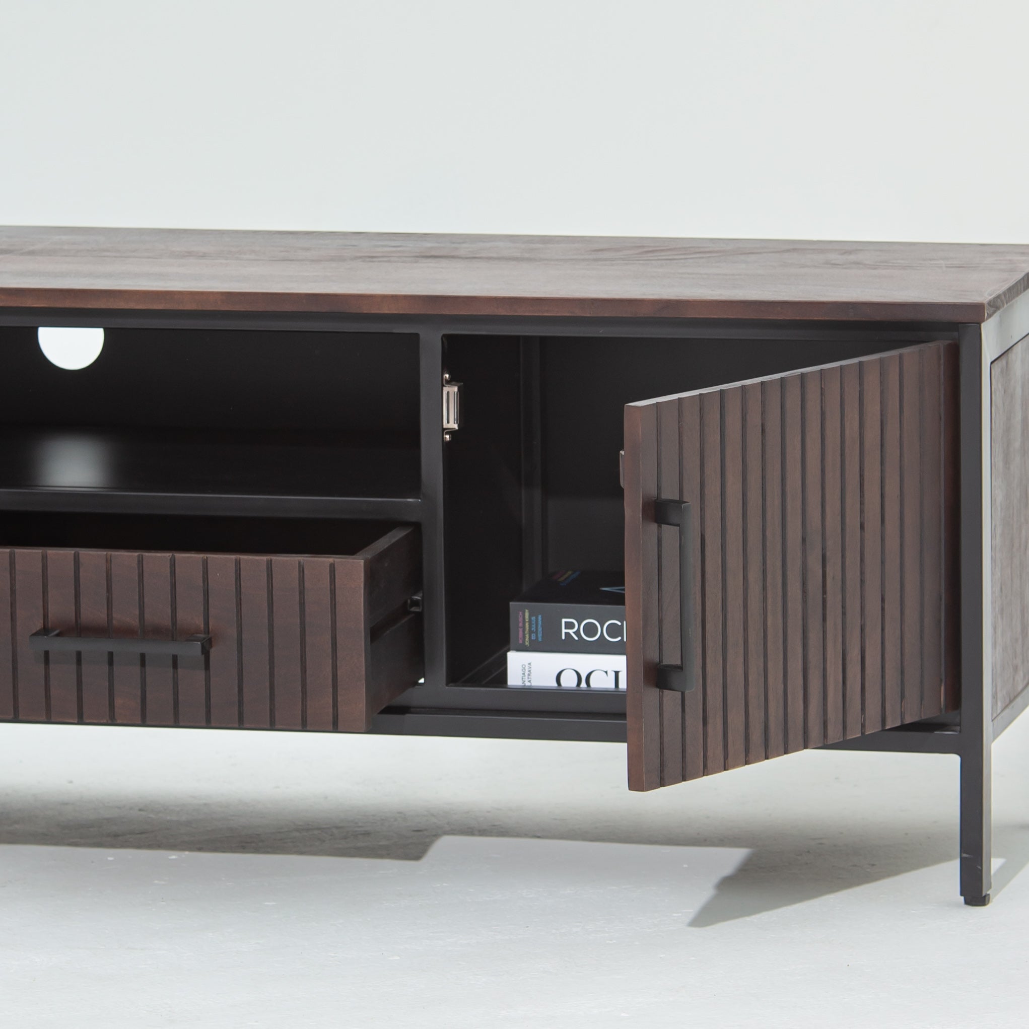 DANISH WOODEN TV STAND