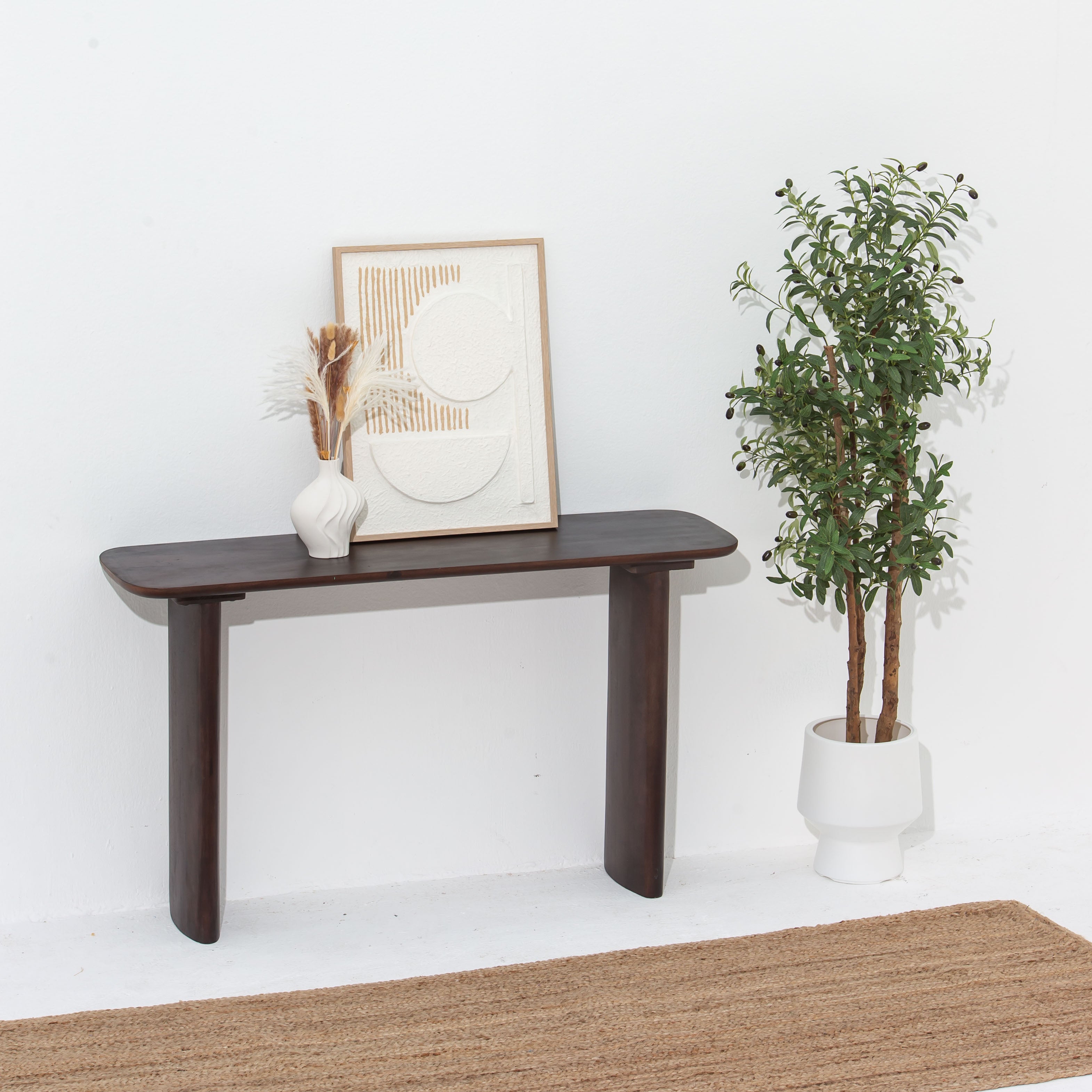 DANISH WOODEN CONSOLE TABLE