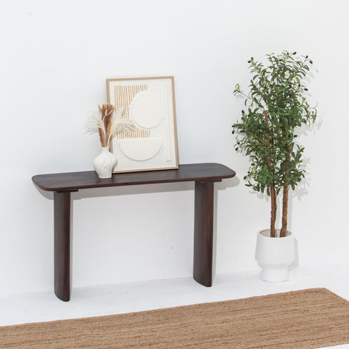 DANISH WOODEN CONSOLE TABLE