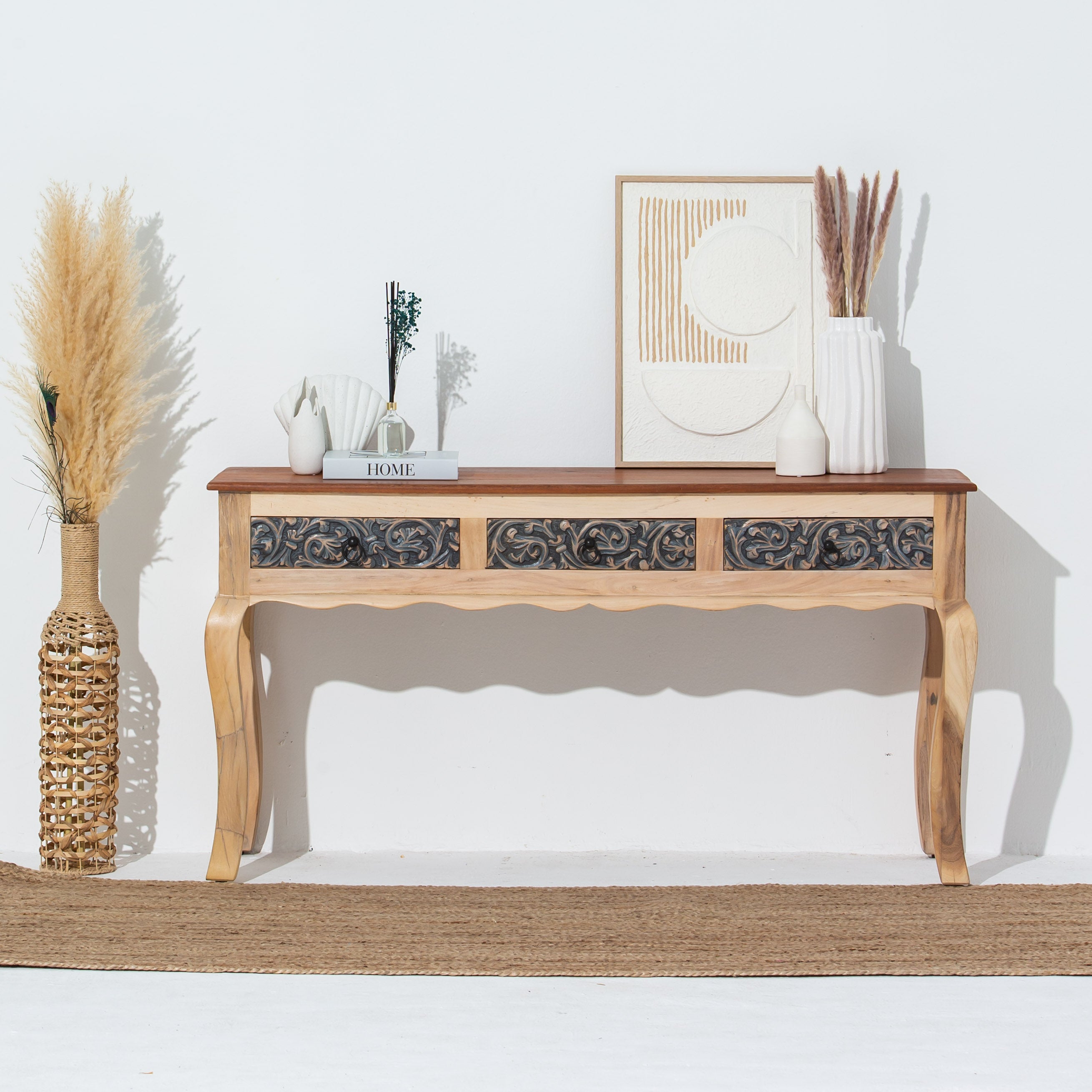 CHARLORE WOODEN CONSOLE TABLE
