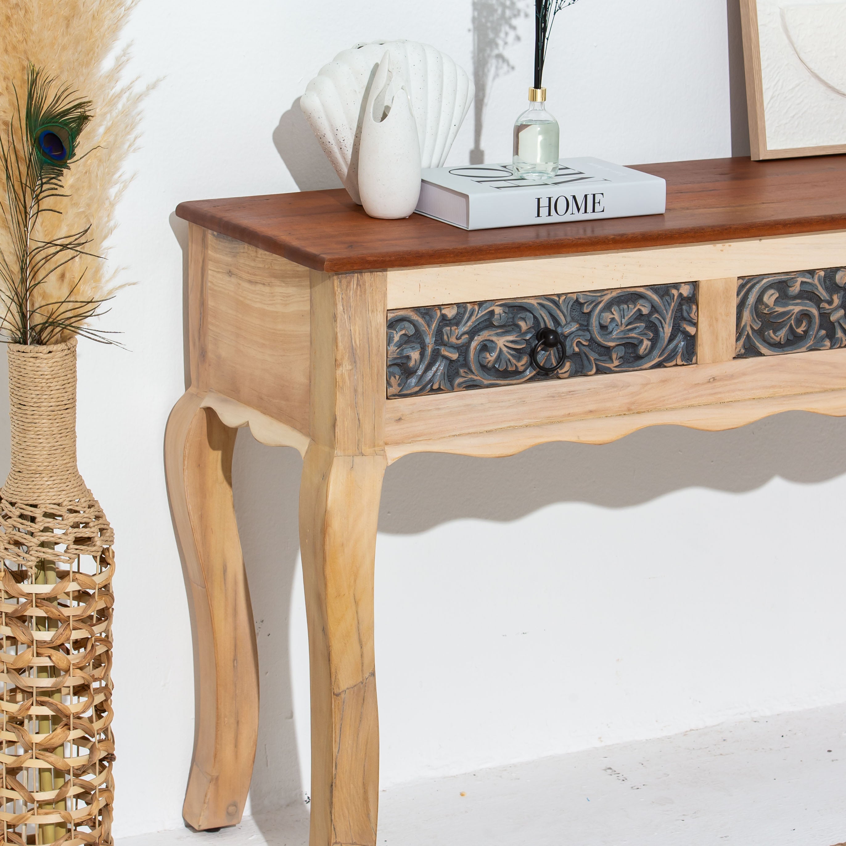 CHARLORE WOODEN CONSOLE TABLE
