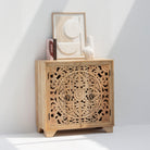 KARIGAR CARVED TWO DOOR SIDEBOARD - Art and craft furniture 