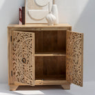 KARIGAR CARVED TWO DOOR SIDEBOARD - Art and craft furniture 