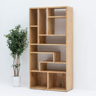 AUREVO WOODEN OPEN BOOKSHELF - Art and craft furniture 