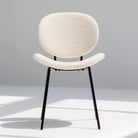 ARC WHITE FABRIC DINING CHAIR - Art and craft furniture 