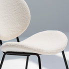 ARC WHITE FABRIC DINING CHAIR - Art and craft furniture 