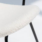 ARC WHITE FABRIC DINING CHAIR - Art and craft furniture 