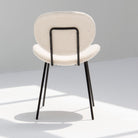ARC WHITE FABRIC DINING CHAIR - Art and craft furniture 