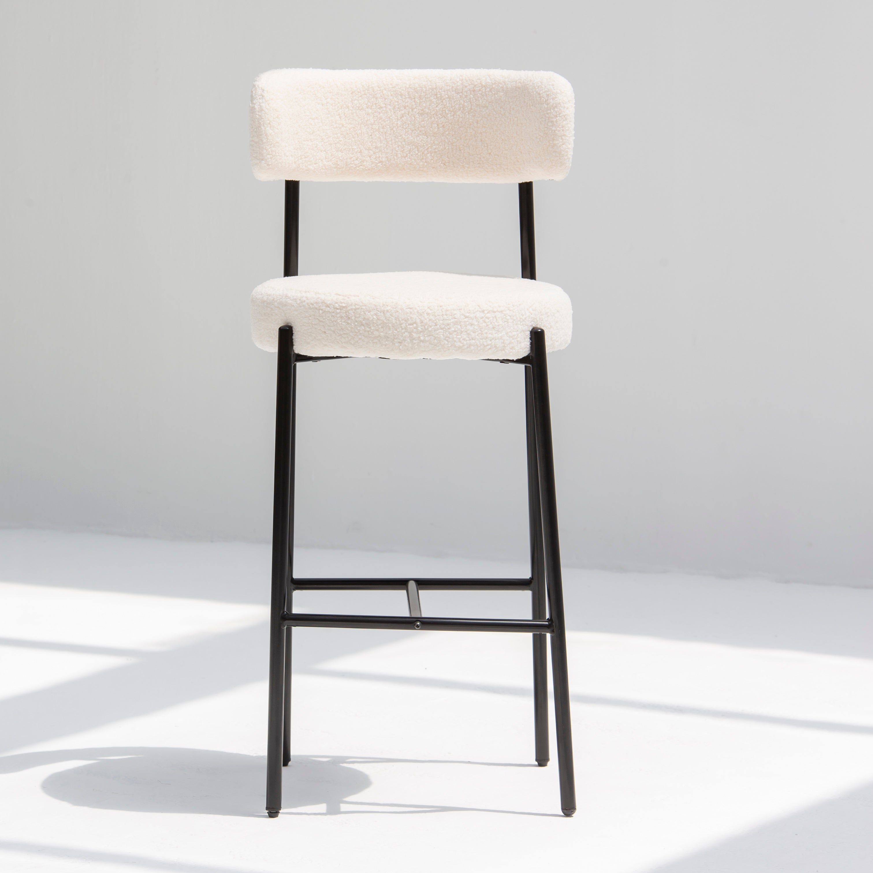NUAGE WHITE FABRIC BAR CHAIR - Art and craft furniture 