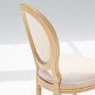VERSAILLES WHITE FABRIC DINING CHAIR - Art and craft furniture 