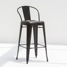 FORGE BLACK METAL BAR CHAIR - Art and craft furniture 