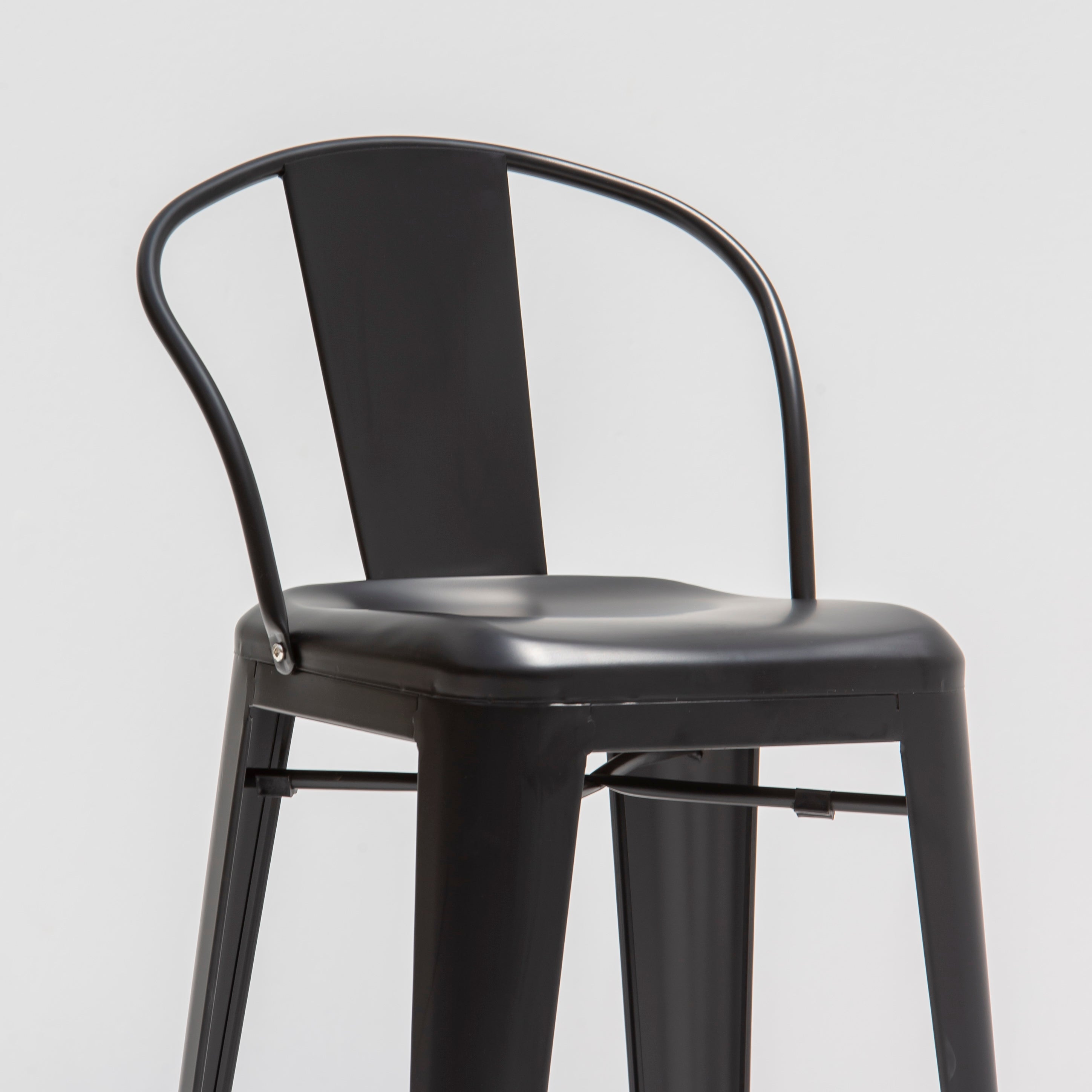 FORGE BLACK METAL BAR CHAIR - Art and craft furniture 